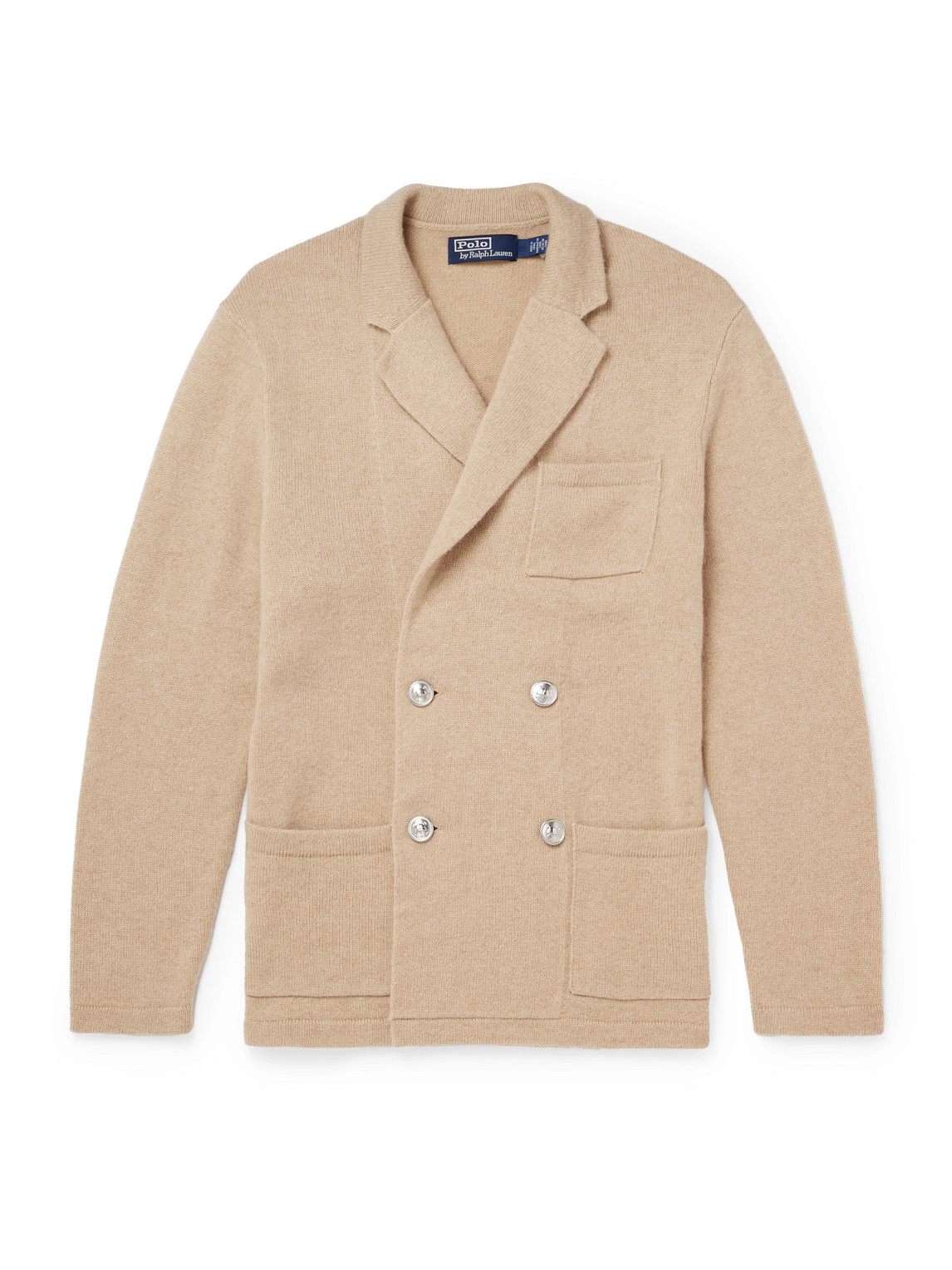 Polo Ralph Lauren Double-breasted Cashmere Cardigan In Brown