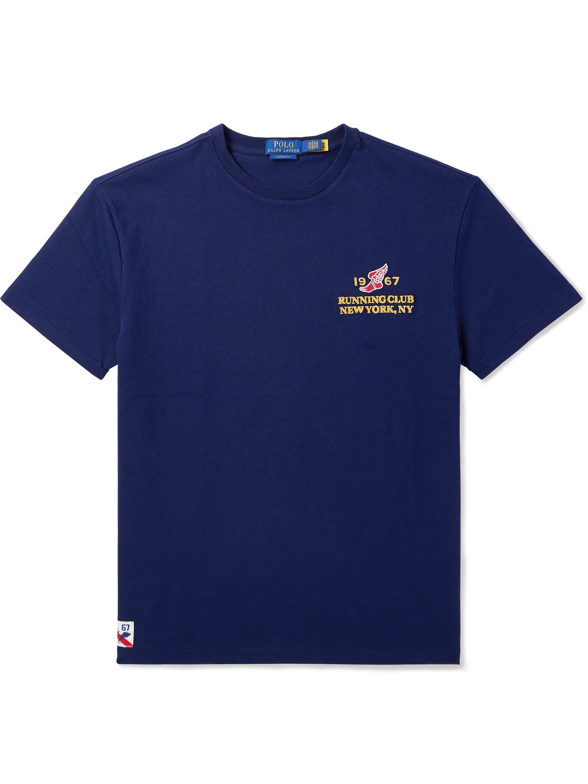 Polo Ralph Lauren Run Club P-wing Logo Print T-shirt Classic Oversized Fit In Multi