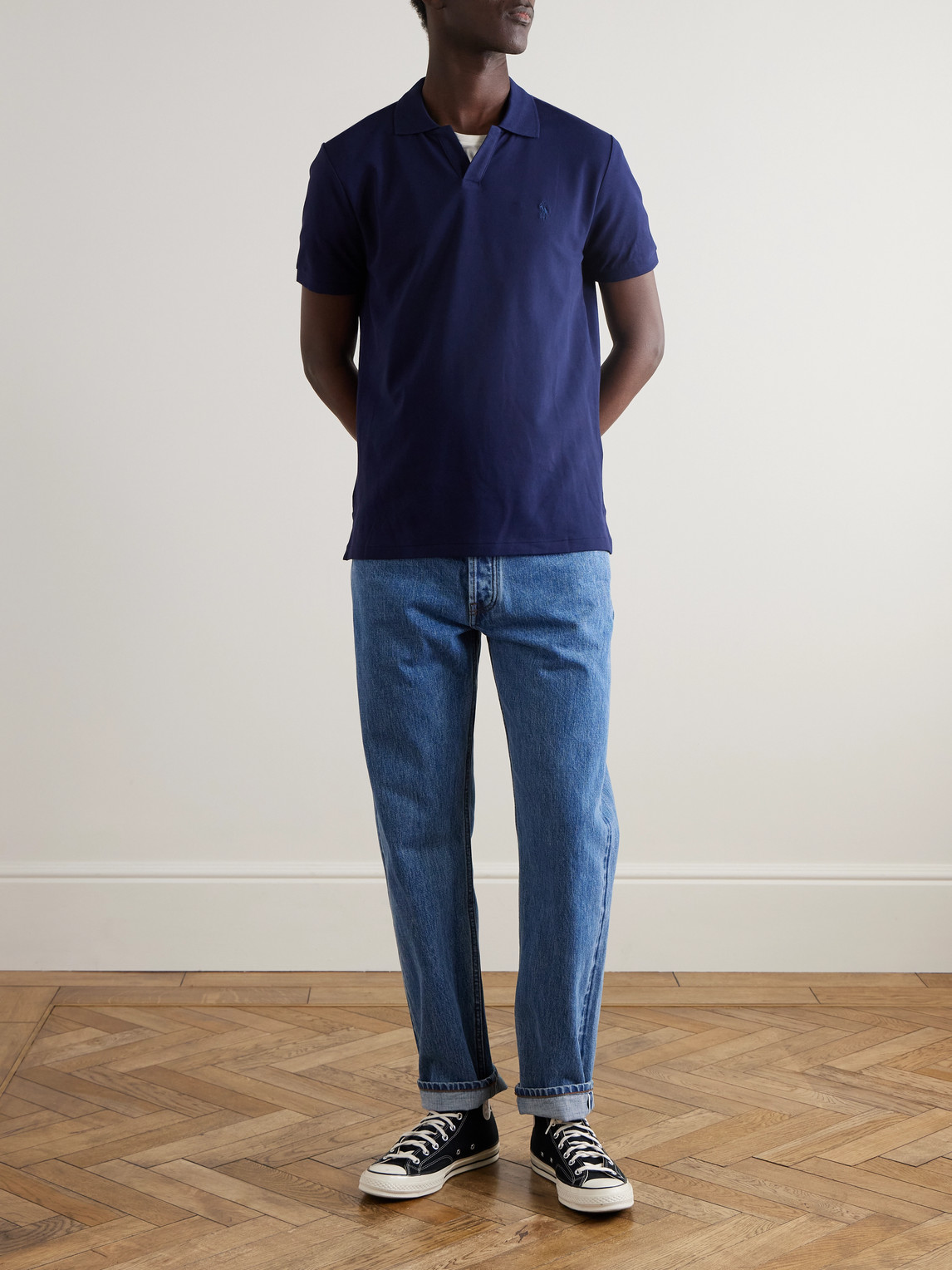 Polo Ralph Lauren Chest Pocket Polo Collar Short Sleeves In Blue