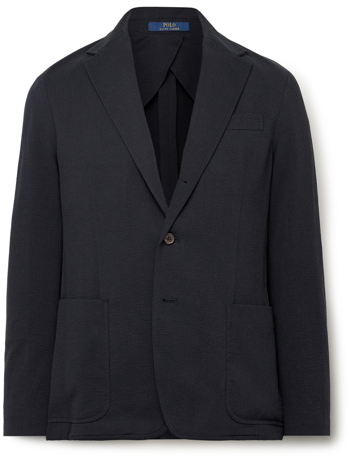 Polo Ralph Lauren Cotton-blend Seersucker Blazer In Blue