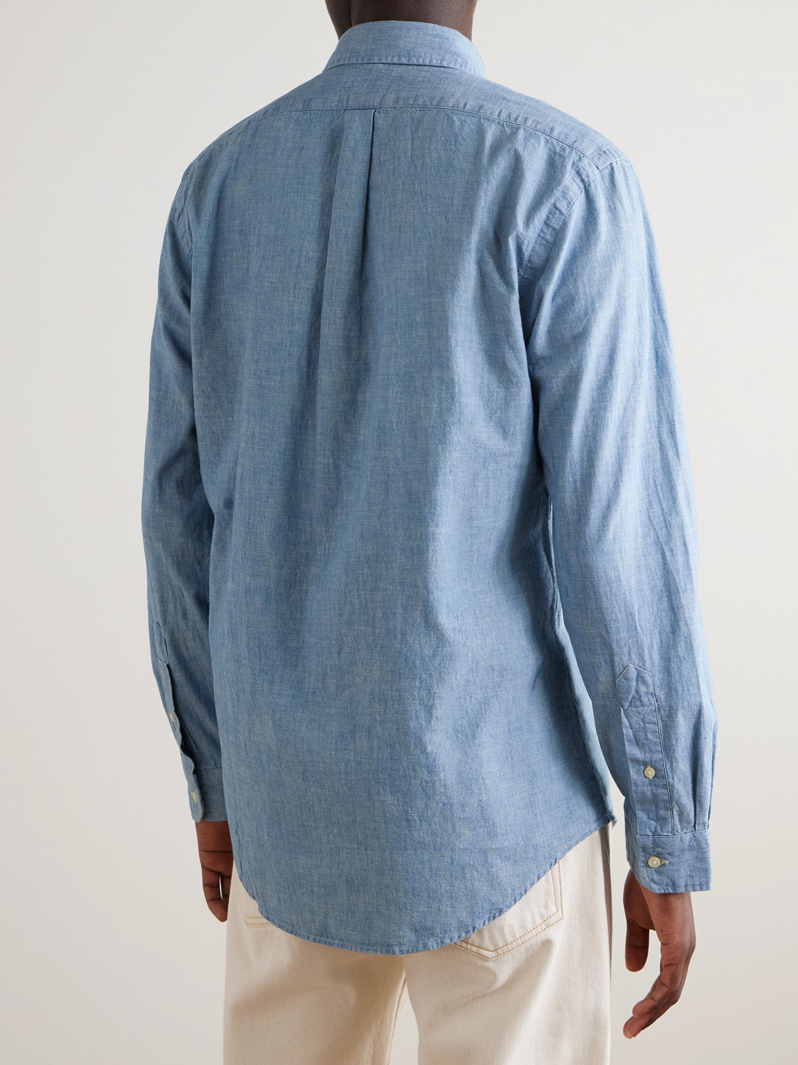 Polo Ralph Lauren Long Sleeve Sport Slim Shirt In Blue