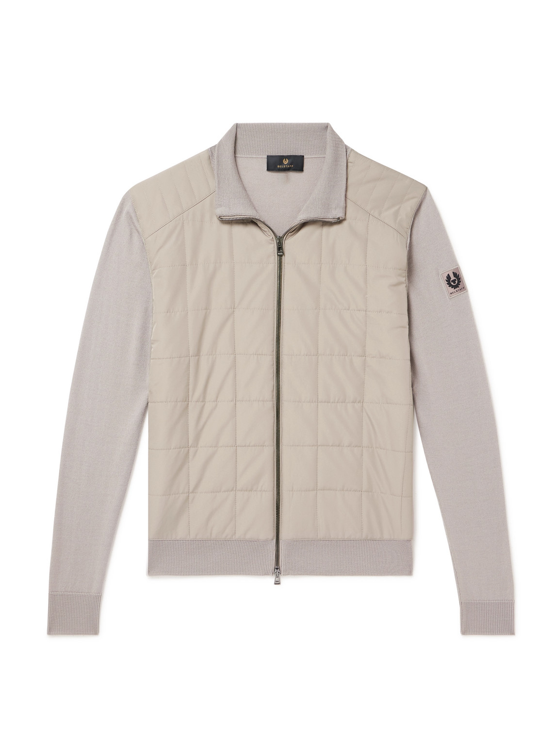 Belstaff Hybrid Zip-up Kelbrook Cardigan In Gray
