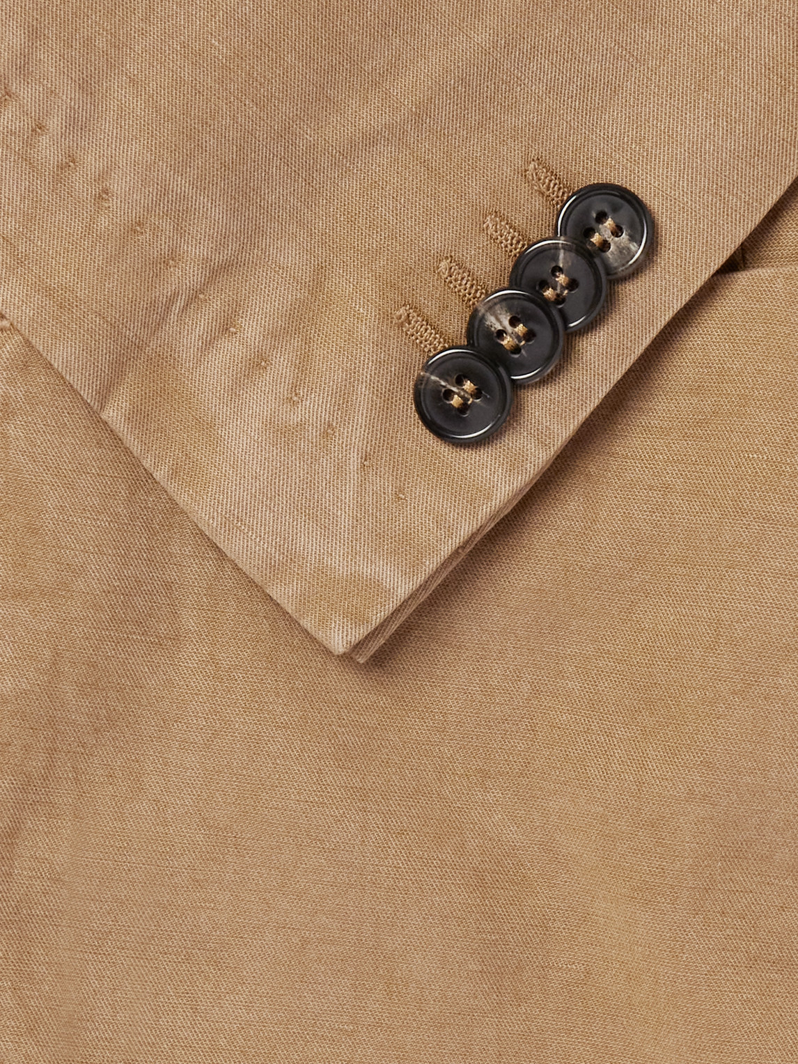 OFFICINE GENERALE NEHEMIAH GARMENT-DYED LYOCELL, LINEN AND COTTON-BLEND SUIT JACKET
