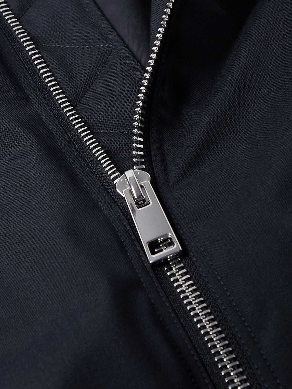 Shop Officine Generale Javier Padded Woven Bomber Jacket In Blue