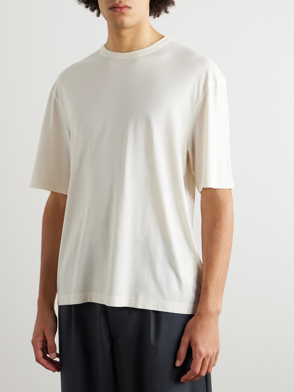 OFFICINE GENERALE BENNY PIGMENT-DYED LYOCELL AND COTTON-BLEND JERSEY T-SHIRT