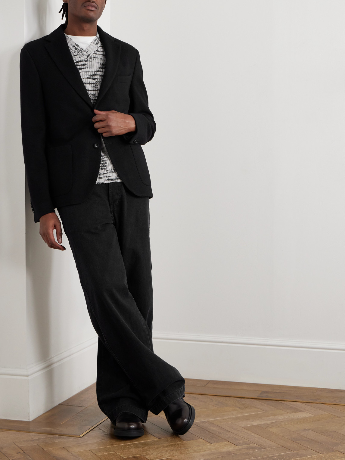 OFFICINE GENERALE ARTHUR WOVEN SUIT JACKET