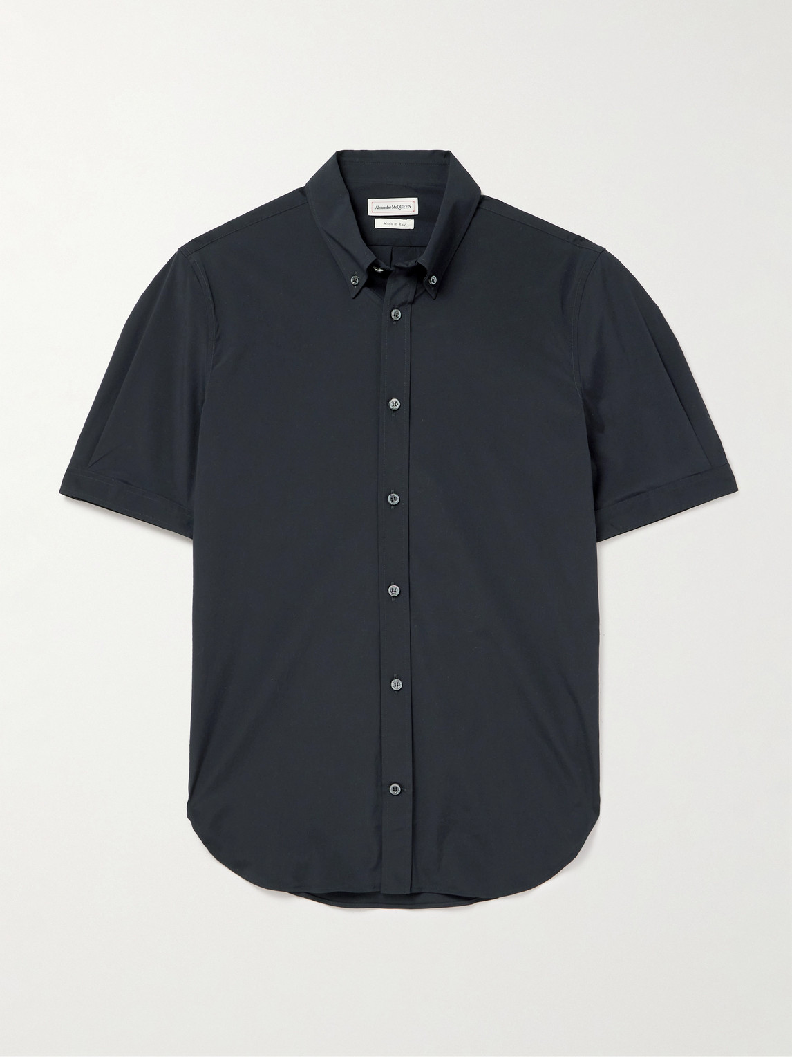 Alexander McQueen Brad Pitt Button-Down Collar Cotton-Blend Poplin Shirt - Men