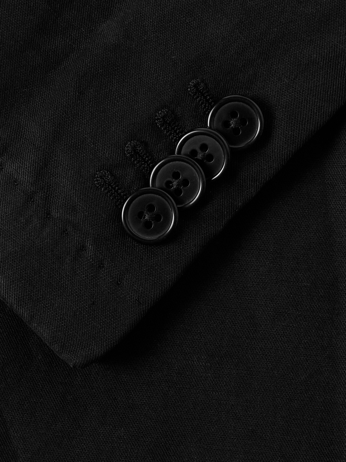 OFFICINE GENERALE NEHEMIAH GARMENT-DYED LYOCELL, LINEN AND COTTON-BLEND TWILL SUIT JACKET