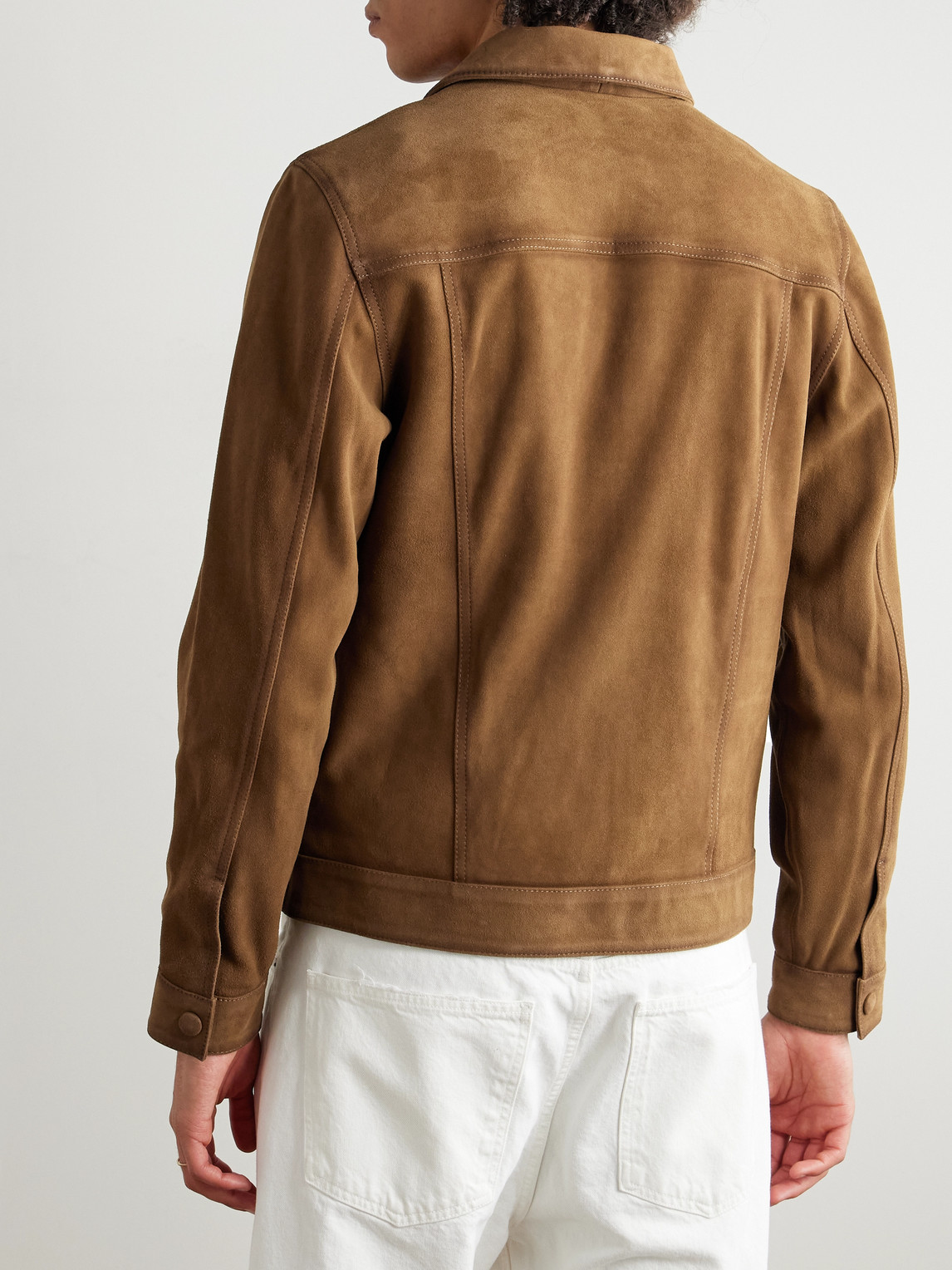 OFFICINE GENERALE LEONIDE BURNISHED-SUEDE JACKET