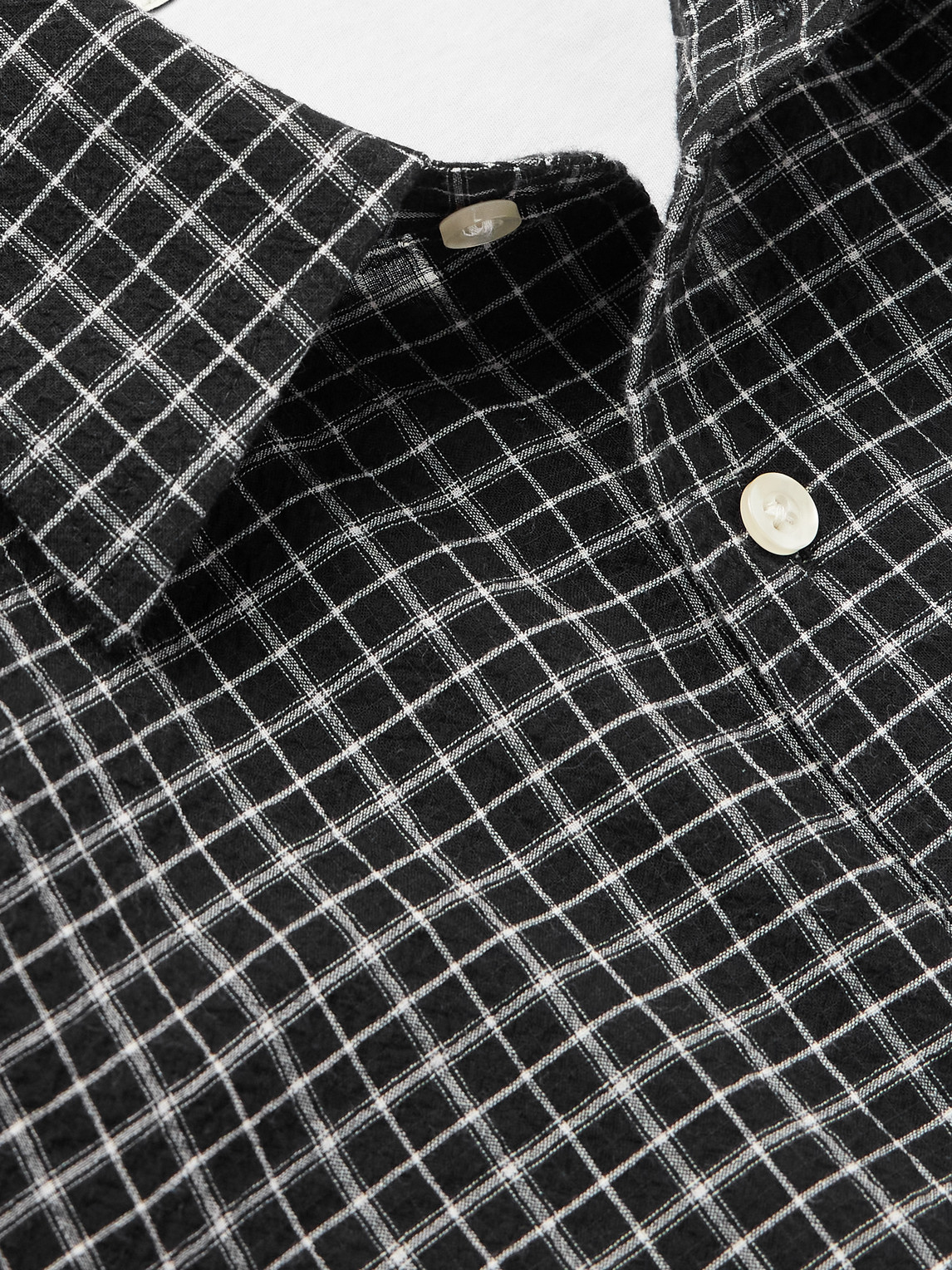 OFFICINE GENERALE GIACOMO CHECKED COTTON SHIRT