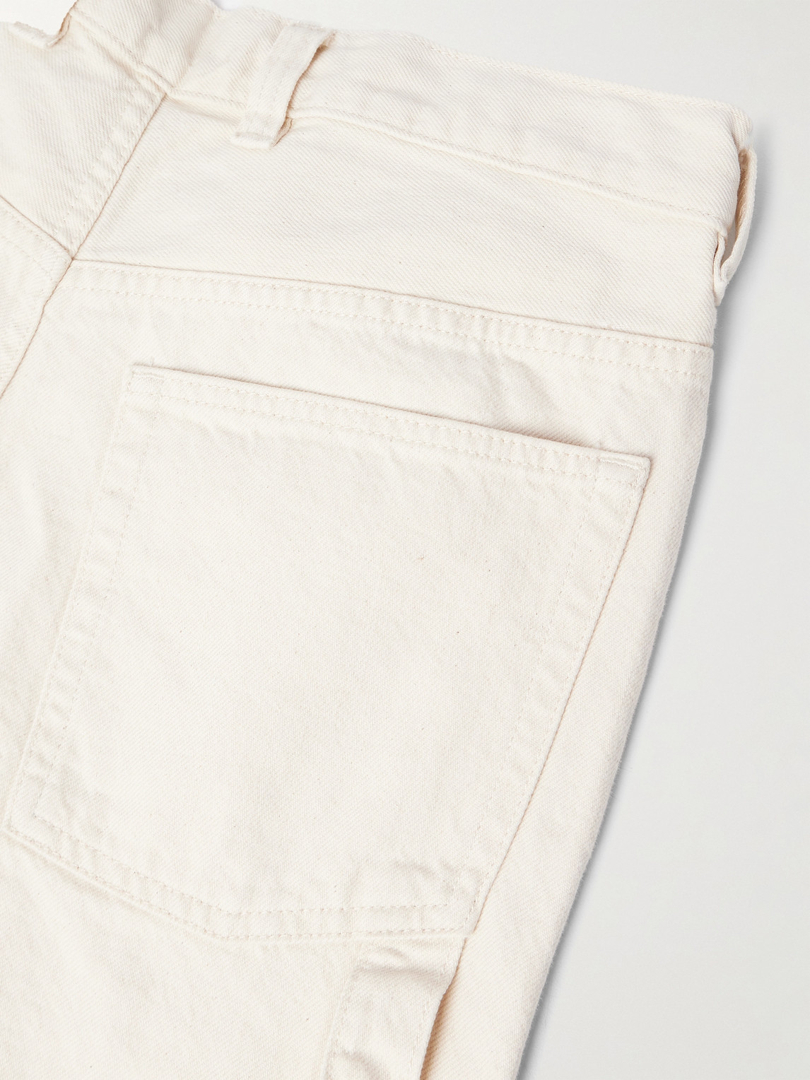 Shop Apc Westland Denim Shorts In Neutrals