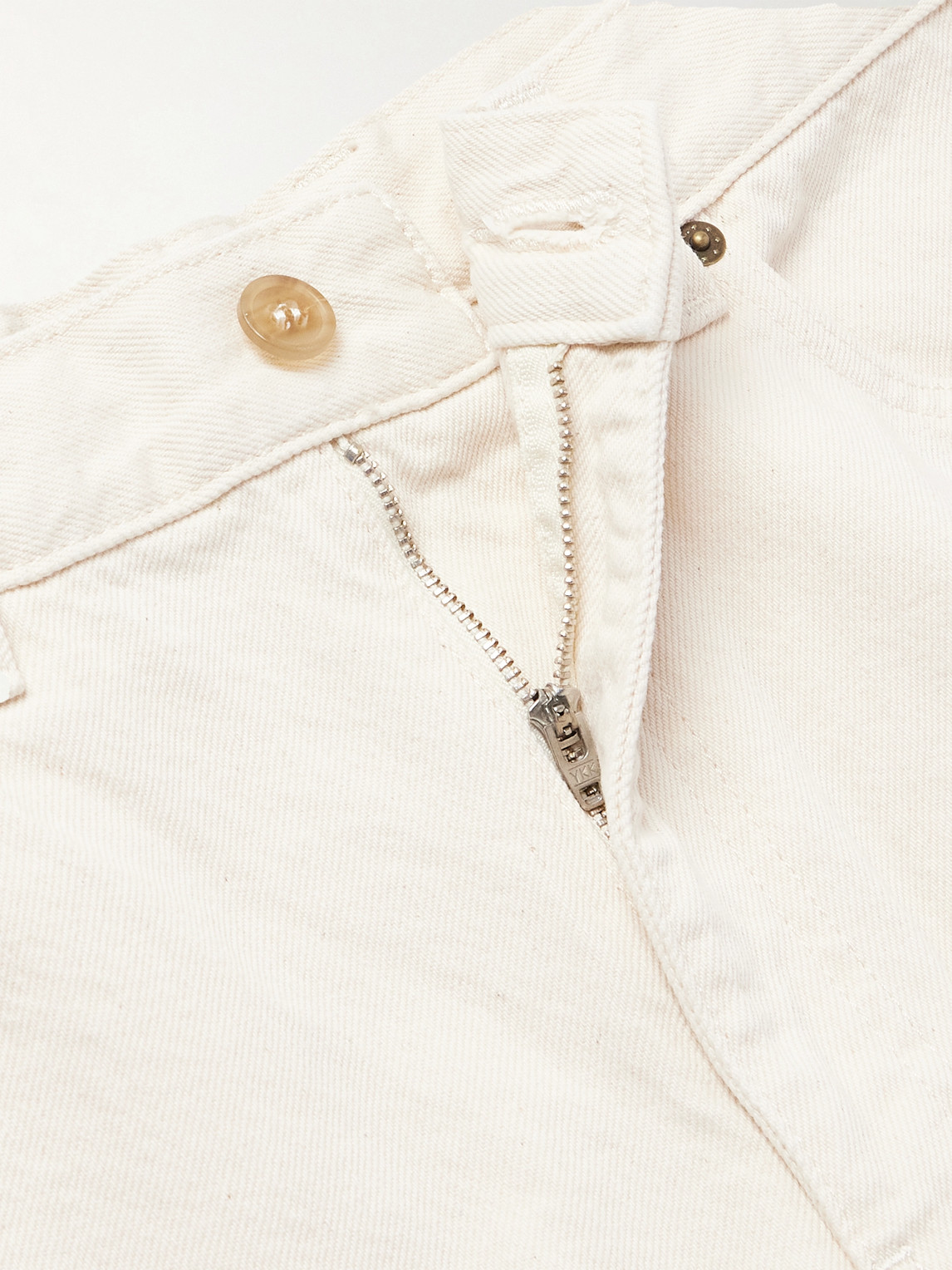 Shop Apc Westland Denim Shorts In Neutrals