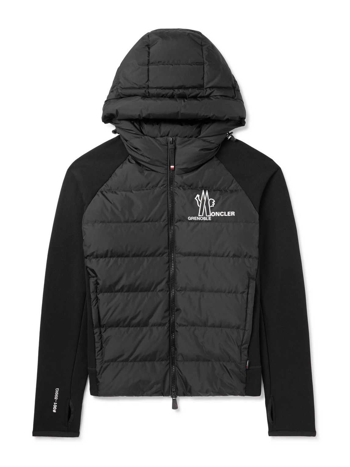 Moncler Grenoble – Logo-Print Quilted Shell and Stretch-Jersey Hooded Down  Jacket