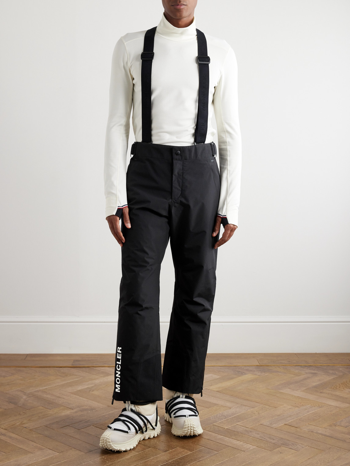 Grenoble - Straight-Leg Logo-Print Padded Ski Salopettes