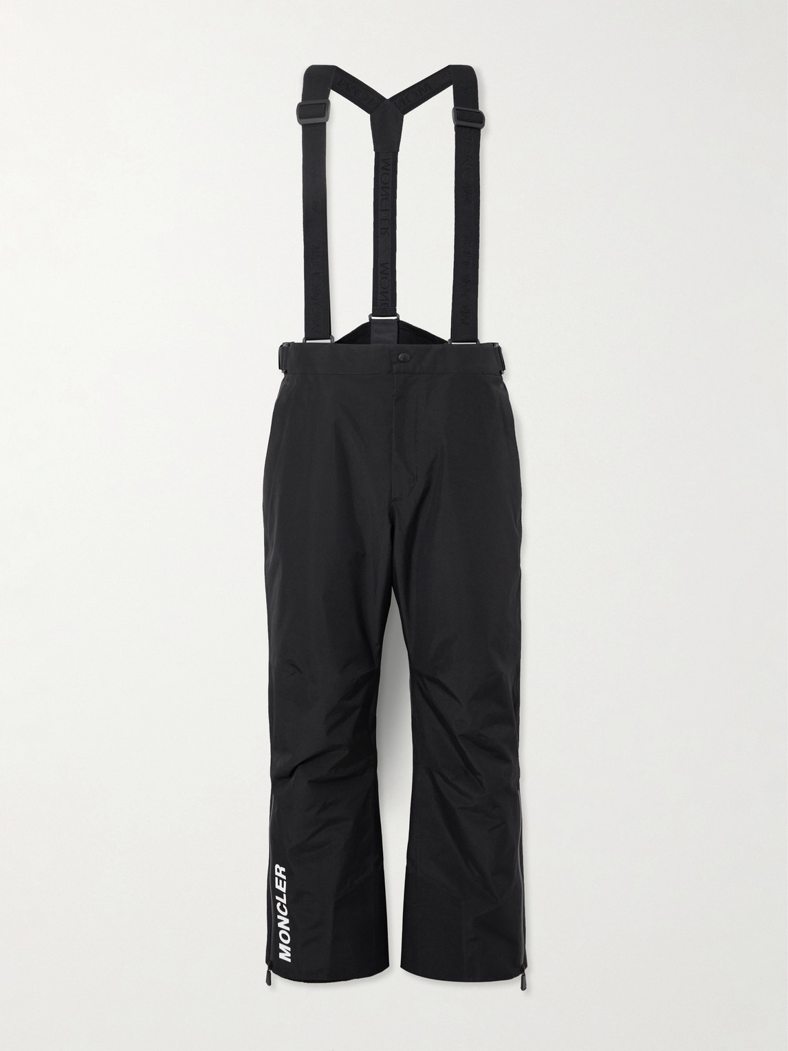 Straight-Leg Logo-Print Padded Ski Salopettes