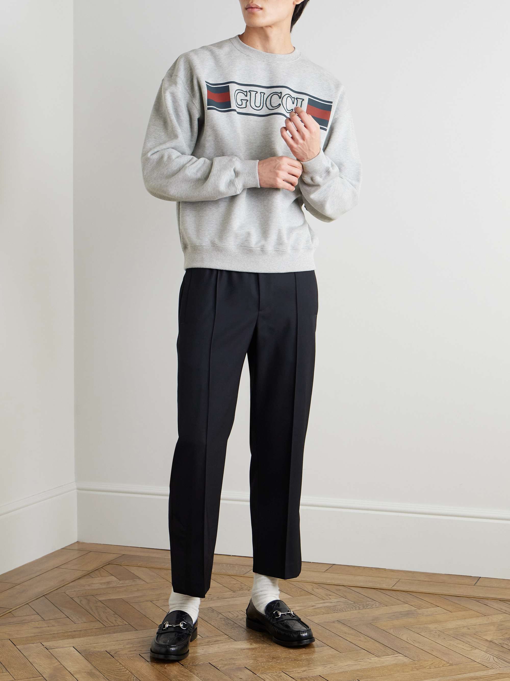 Gray + Sex Pistols Printed Cotton-Jersey Sweatshirt | SAINT Gray + Sex Pistols Printed Cotton-Jersey Sweatshirt | SAINT