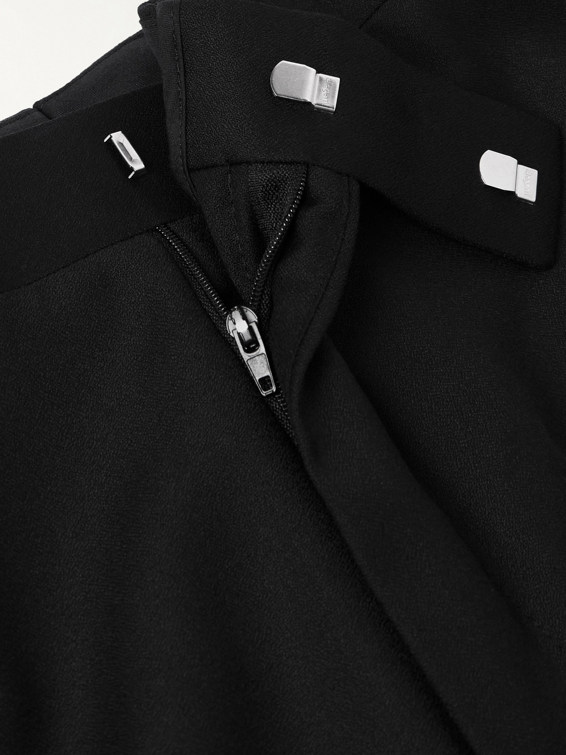 Kingsman Straight-leg Grosgrain-trimmed Wool Tuxedo Trousers In Black