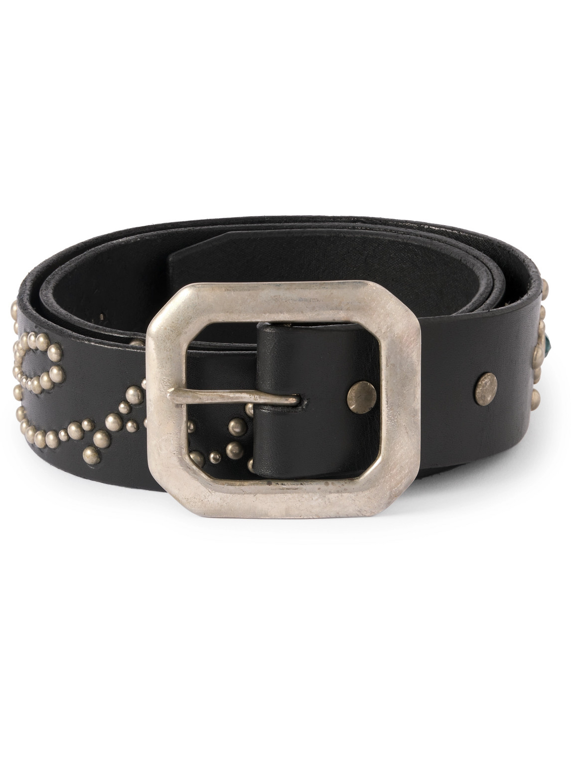 3.5cm Embellished Leather Belt