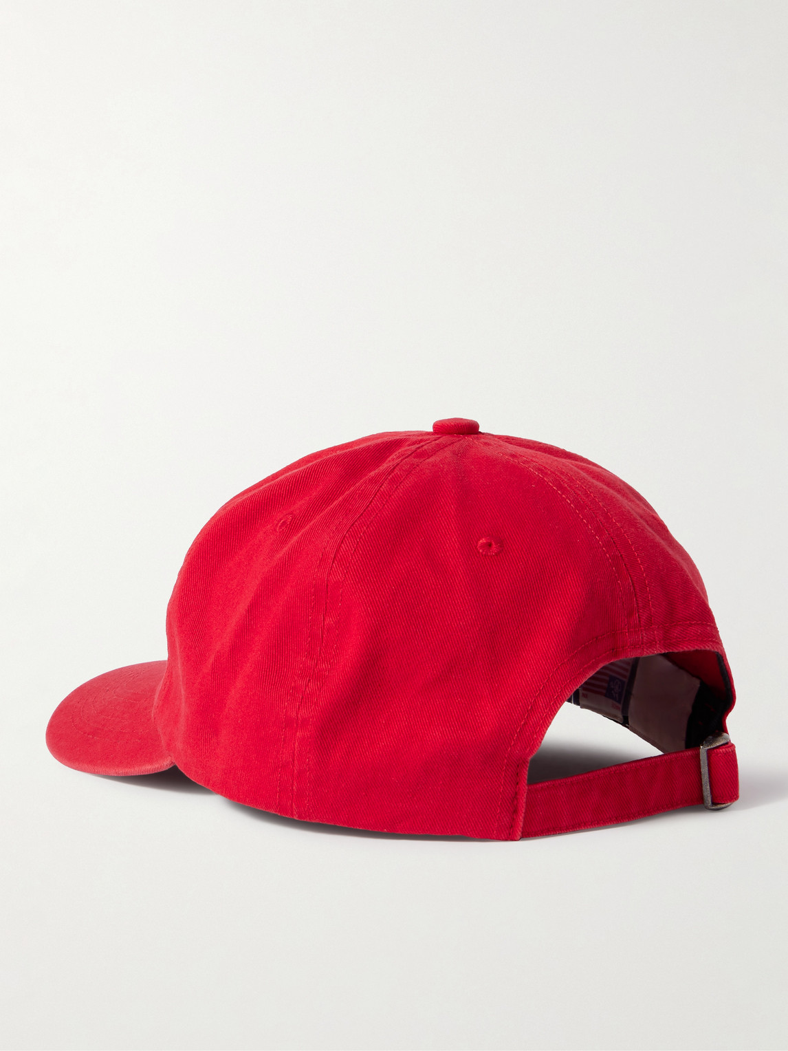 Cherry Los Angeles Horse Power Logo-embroidered Cotton-twill Baseball Cap In Red