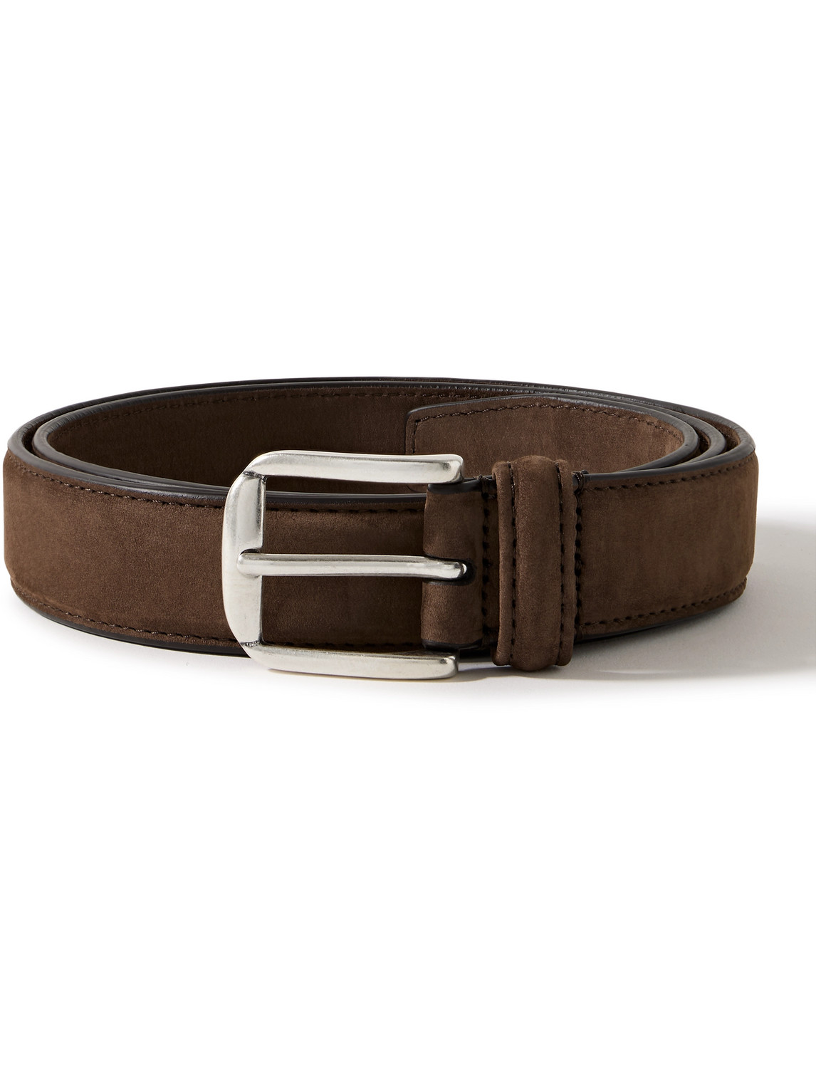 Kingsman 3cm Nubuck Belt In Brown