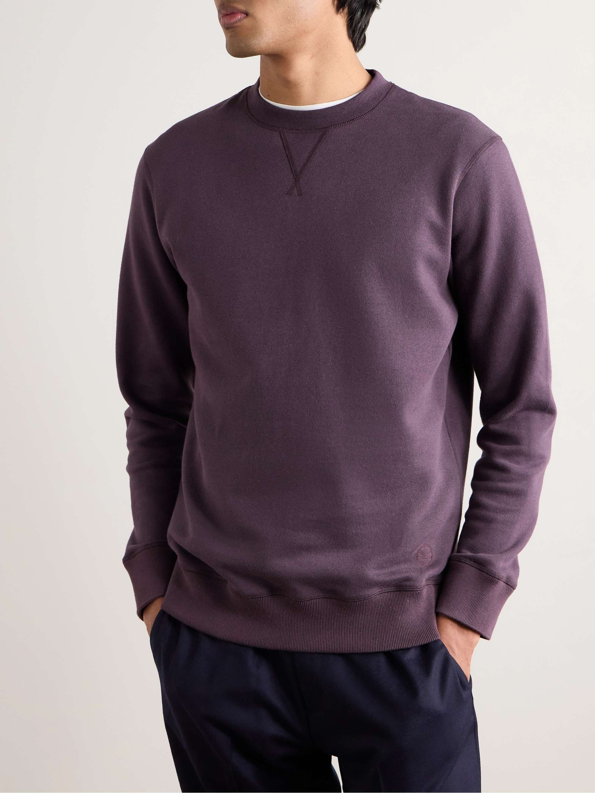KINGSMAN Cotton and Cashmere-Blend Jersey Sweatshirt