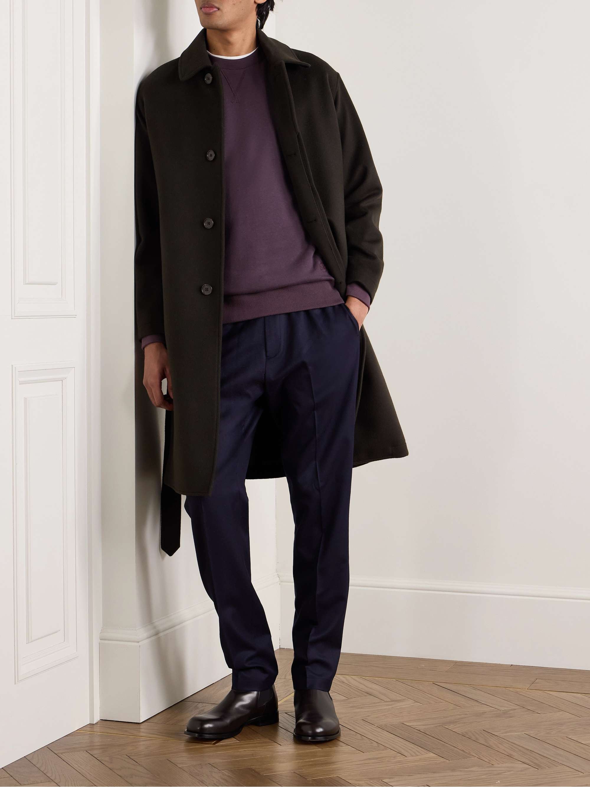 KINGSMAN Cotton and Cashmere-Blend Jersey Sweatshirt