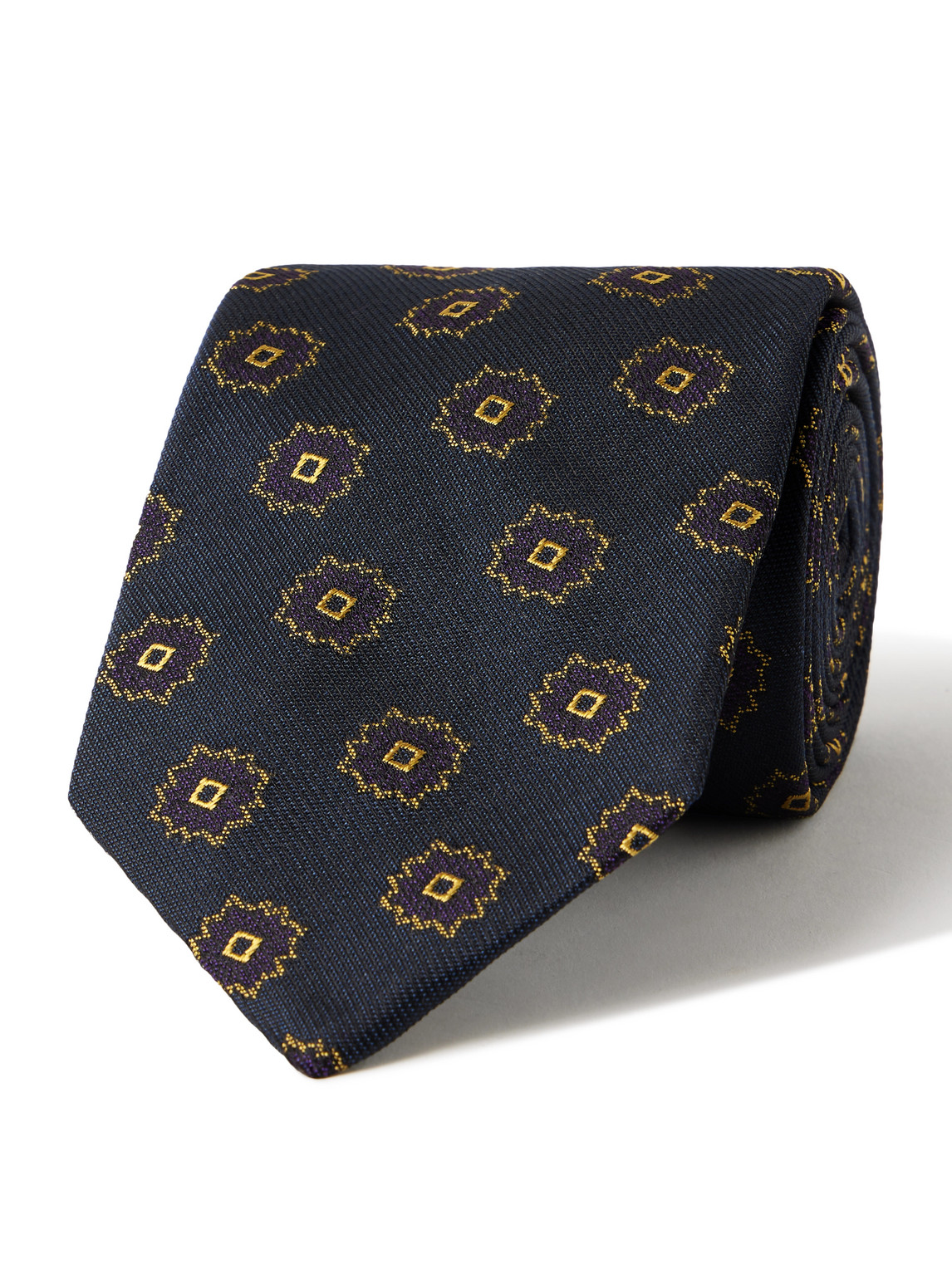 小物 Kingsman by Drake's Necktie Kingsman Drakes 7.5cm Silk-jacquard Tie In Blue | ModeSens