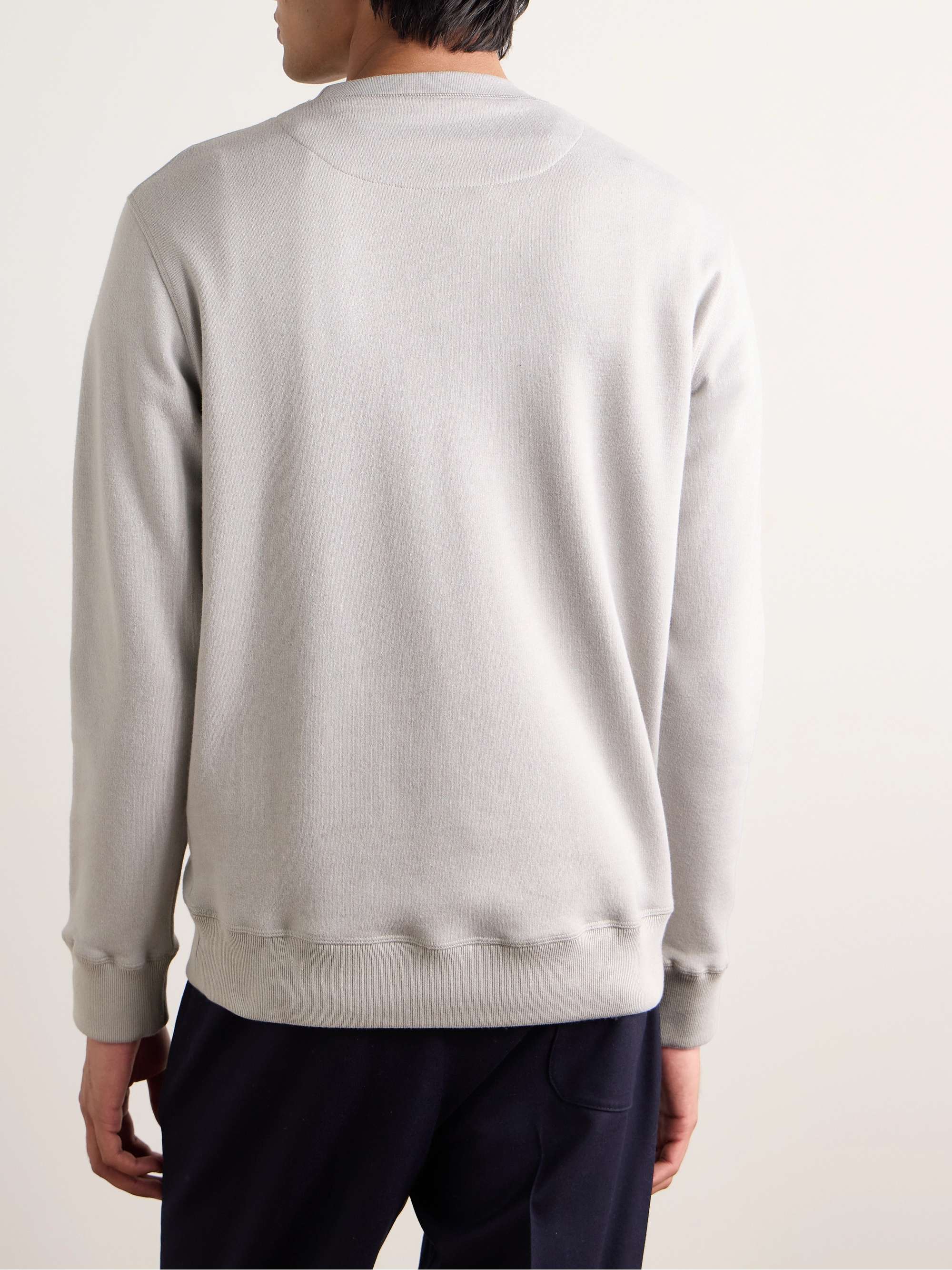 KINGSMAN Cotton and Cashmere-Blend Jersey Sweatshirt
