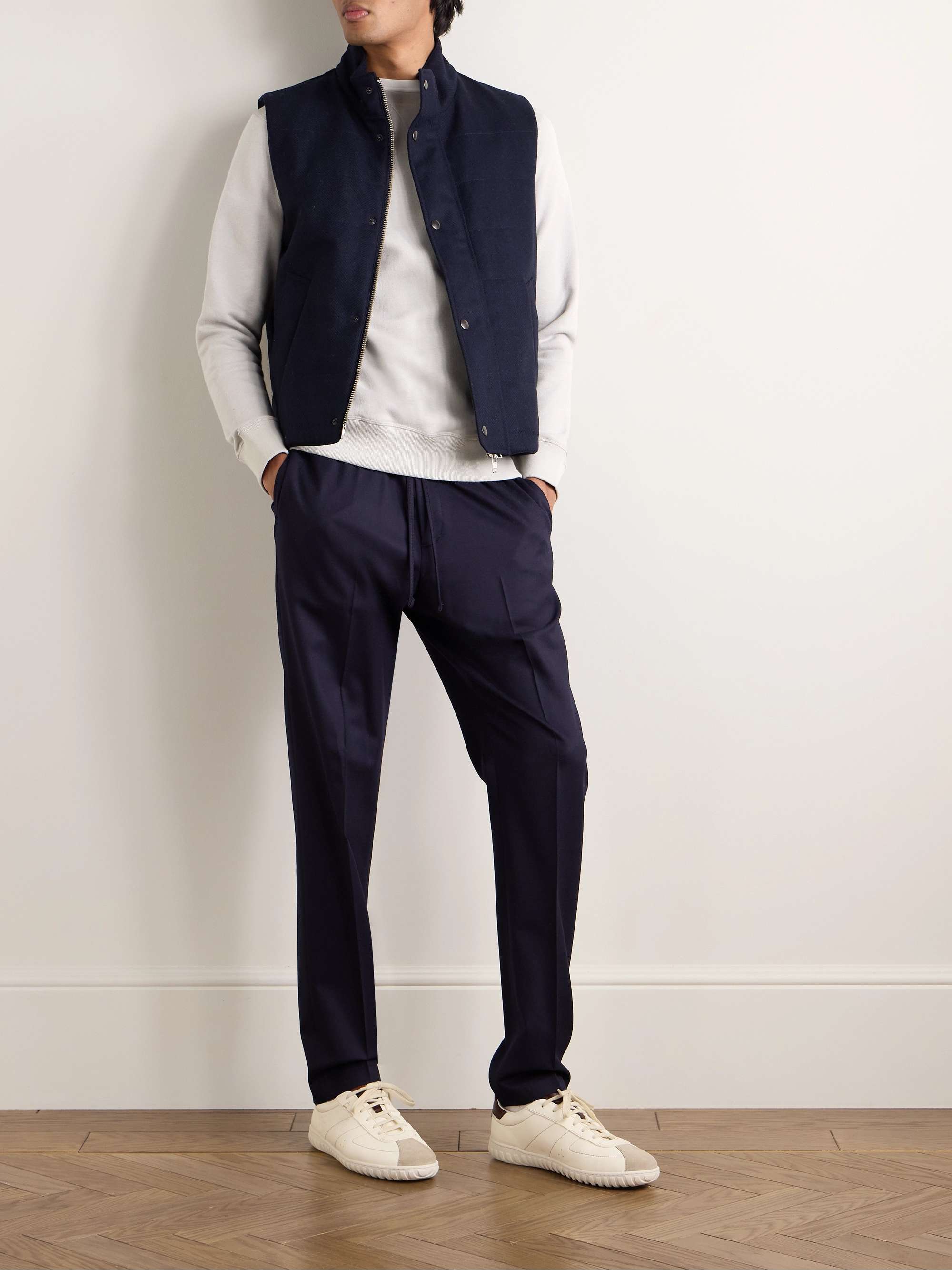 KINGSMAN Cotton and Cashmere-Blend Jersey Sweatshirt
