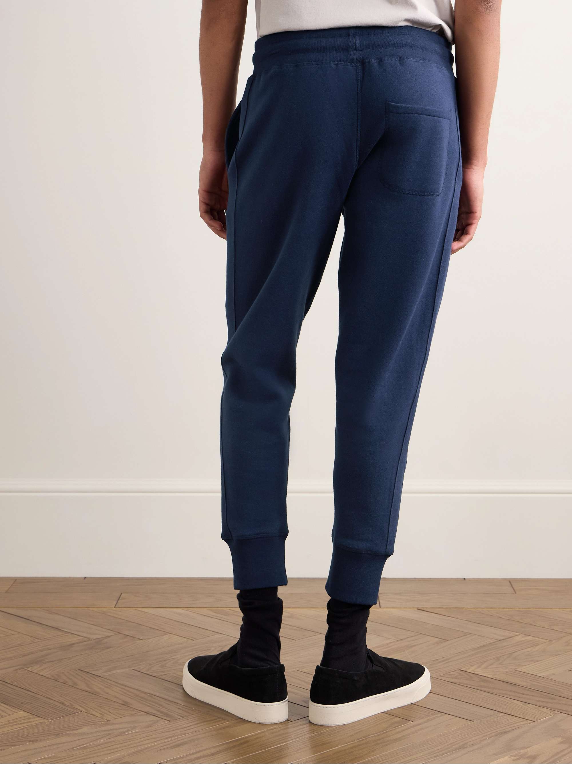 KINGSMAN Tapered Cotton and Cashmere-Blend Jersey Sweatpants