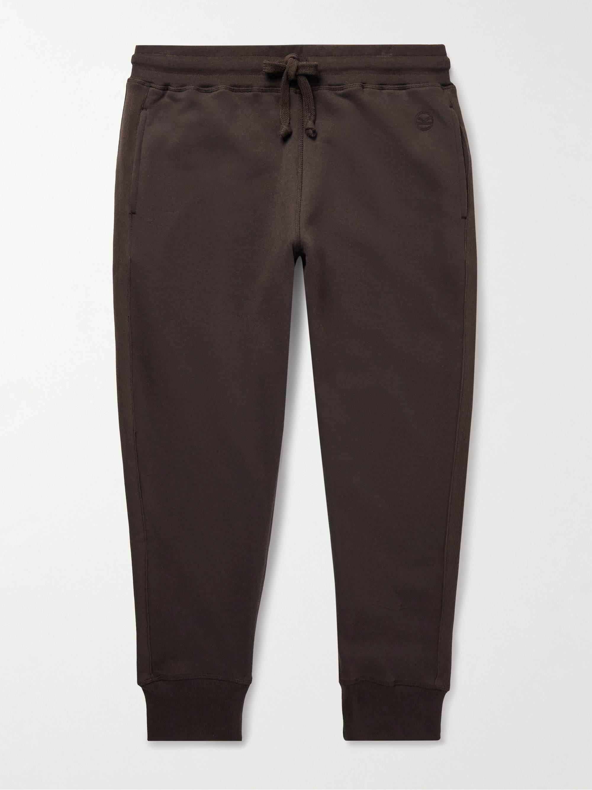NEEDLES Straight-Leg Webbing-Trimmed Logo-Embroidered
