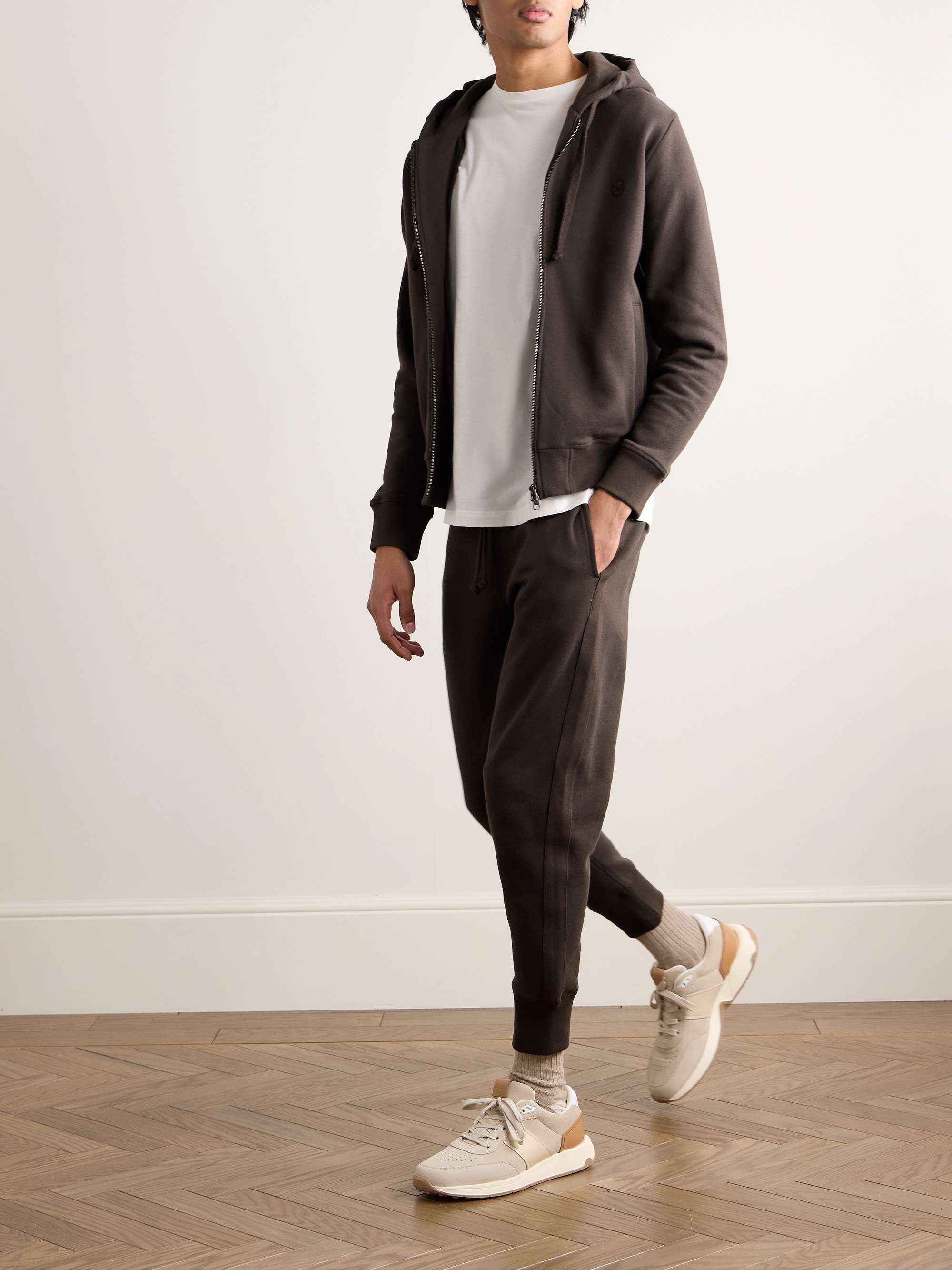 TOM FORD Straight-Leg Cotton-Blend Velour Track Pants for