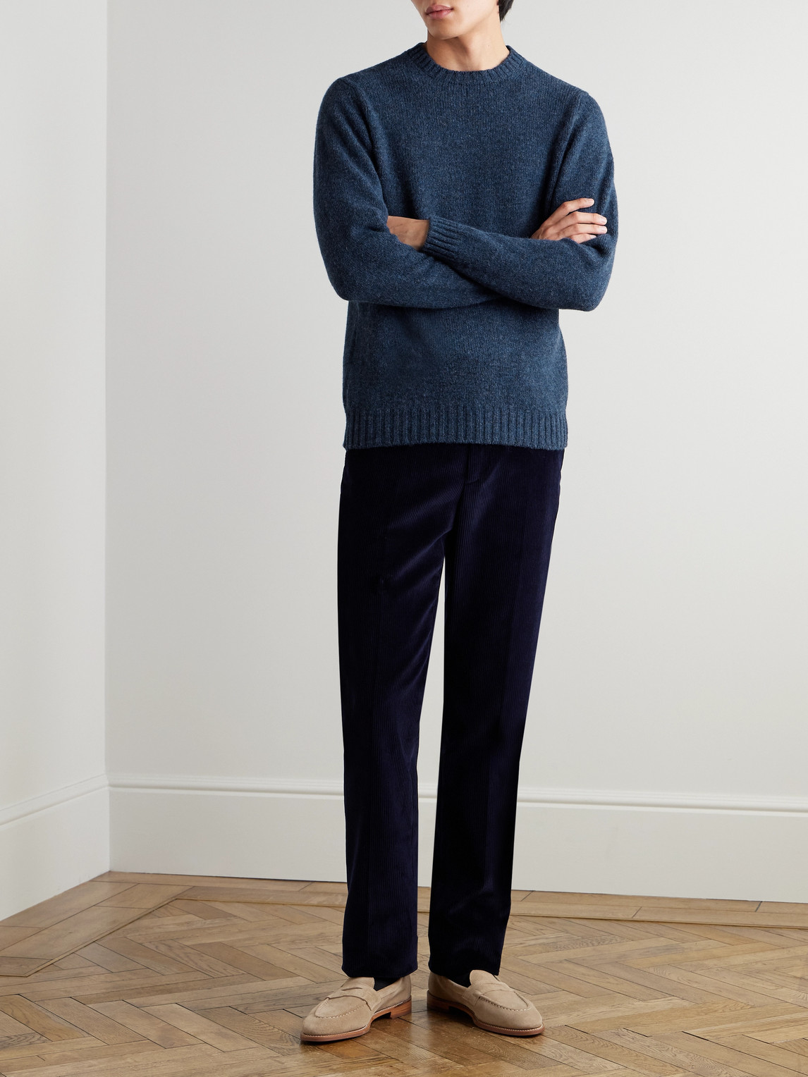 KINGSMAN SHETLAND WOOL SWEATER