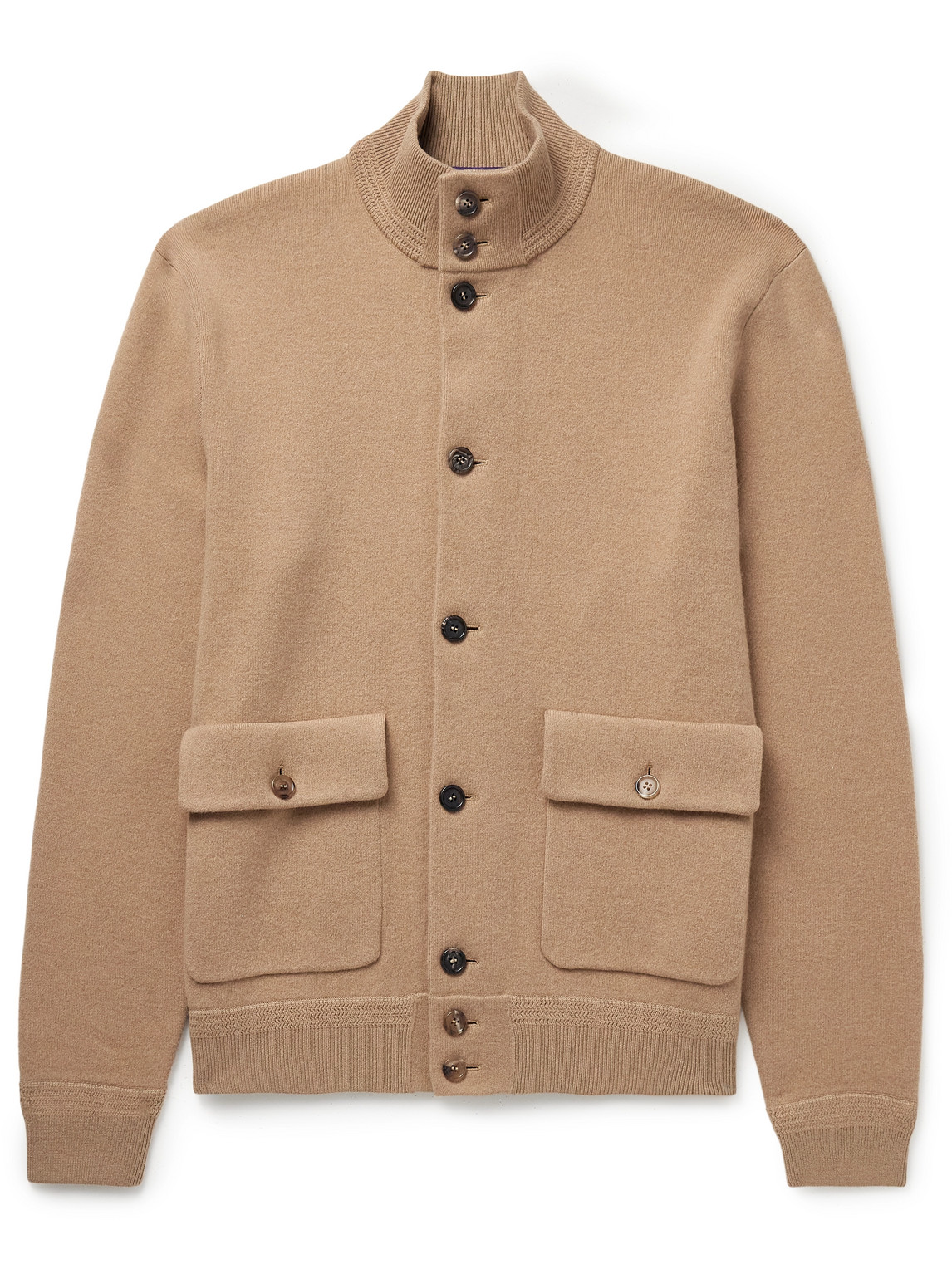 Boiled Wool and Cashmere-Blend Cardigan