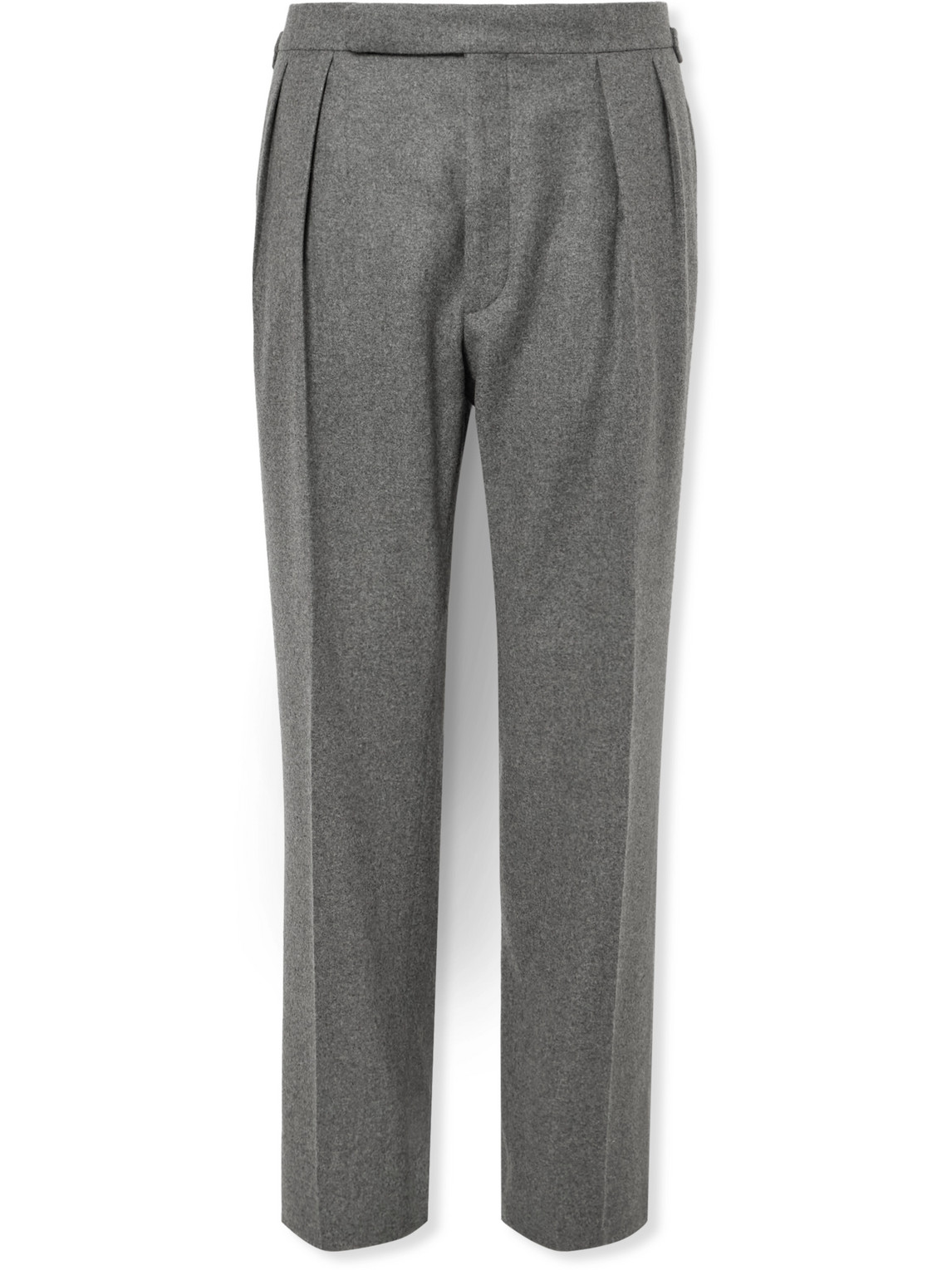 Ralph Lauren Purple Label Gregory Straight-Leg Pleated Wool-Flannel Suit Trousers - Men