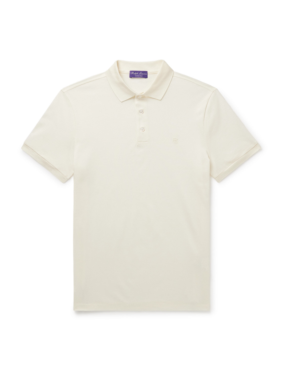 Ralph Lauren Logo-embroidered Polo T-shirt In White