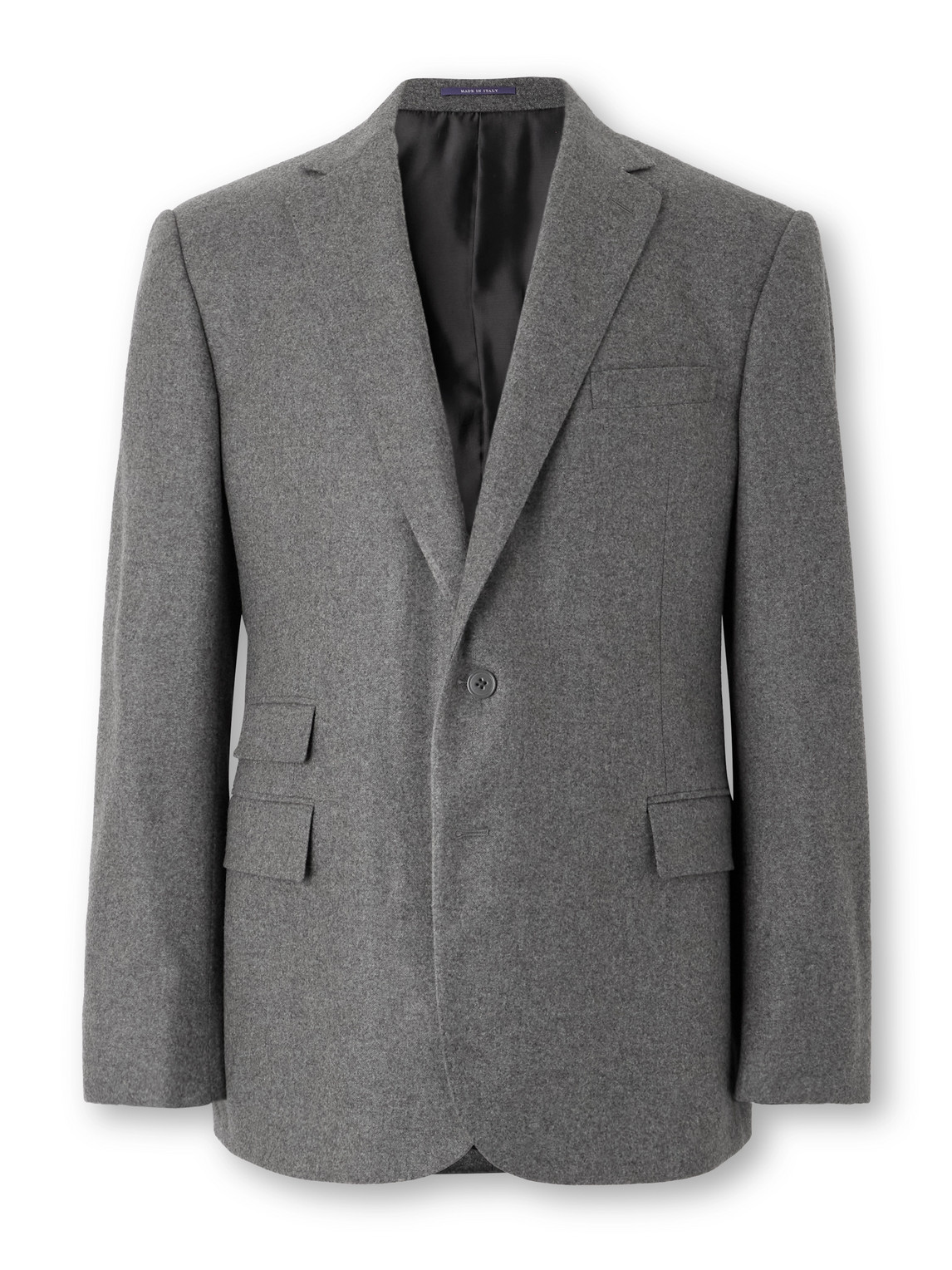 Ralph Lauren Gregory Wool-flannel Suit Jacket In Grey