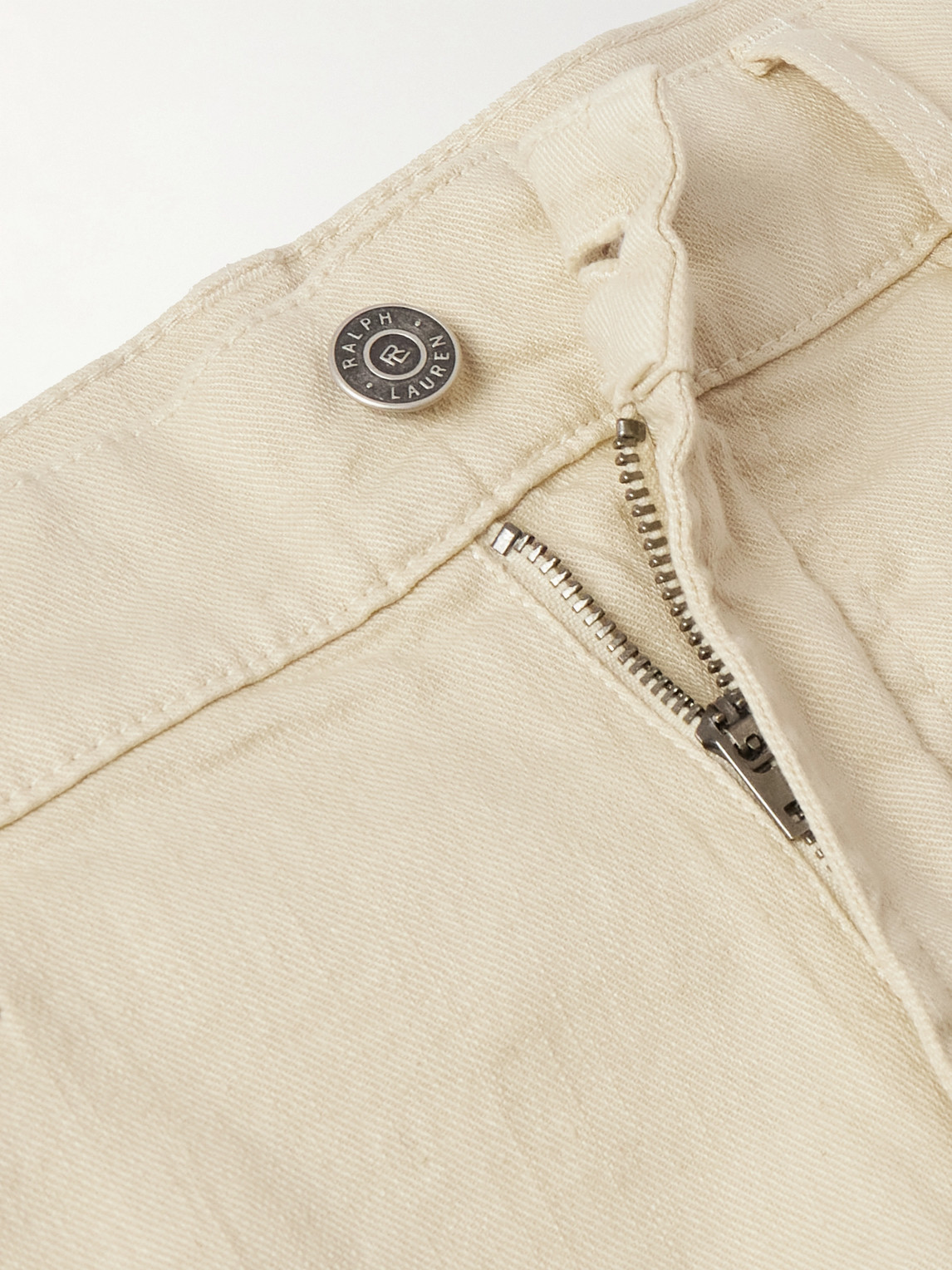 Ralph Lauren Slim-leg Twill Trousers In Neutrals