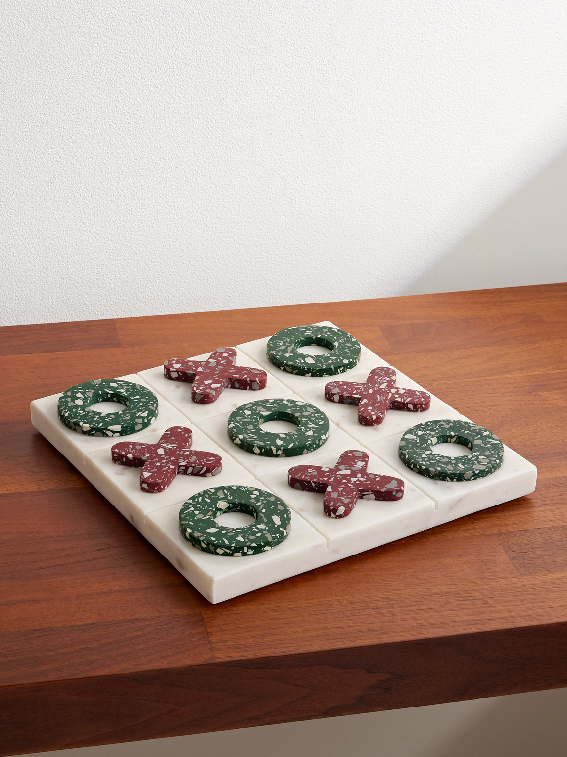 Pietra Stone and Marble Naughts and Crosses Set