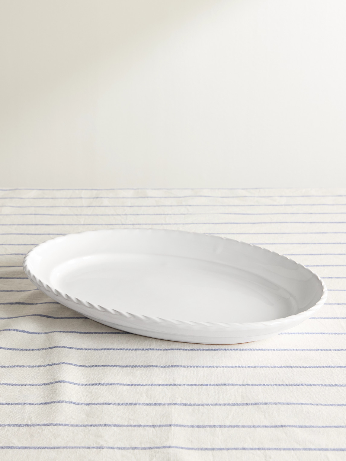 Rope Edge Stoneware Platter