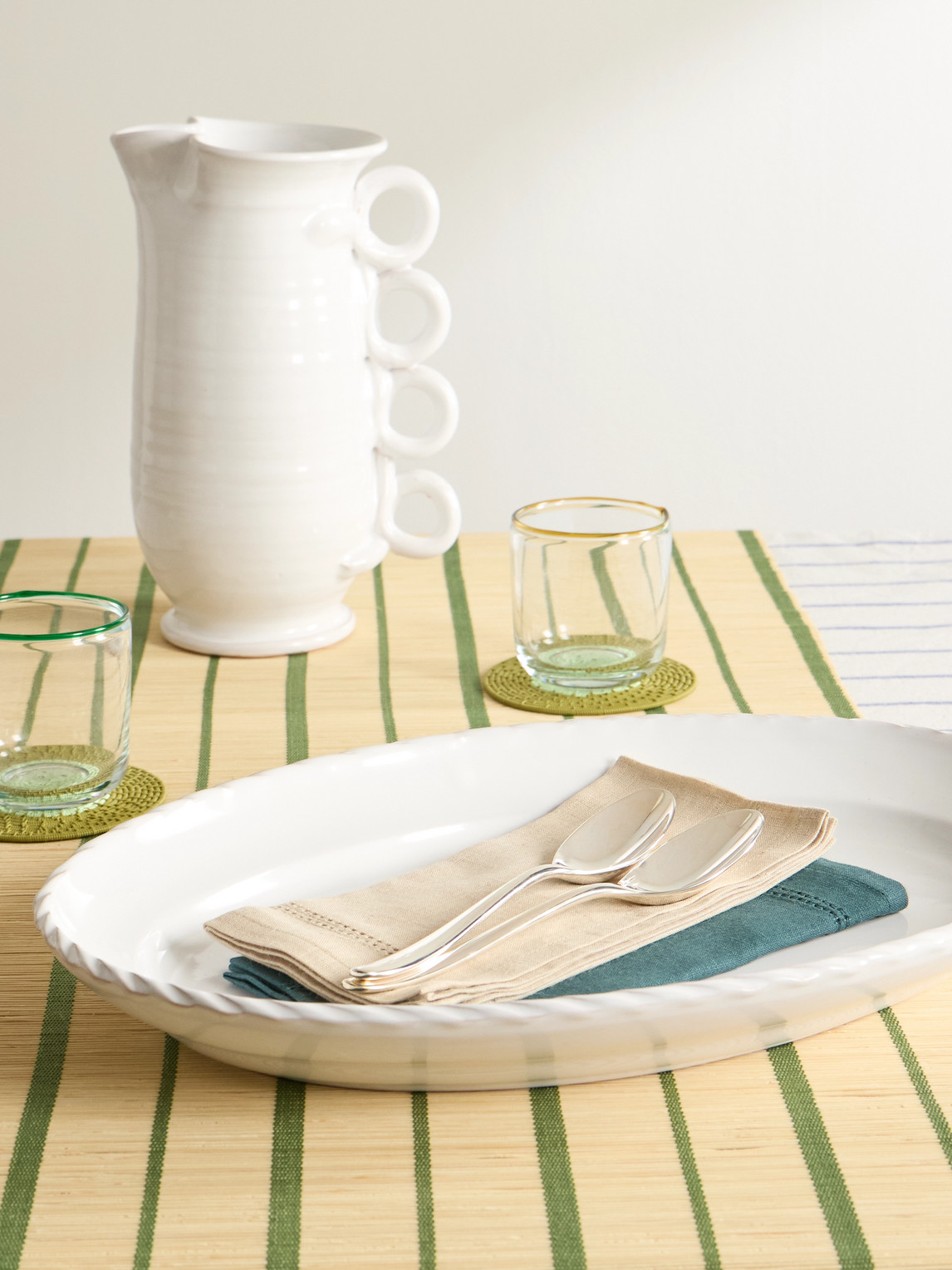 Rope Edge Stoneware Platter — 2