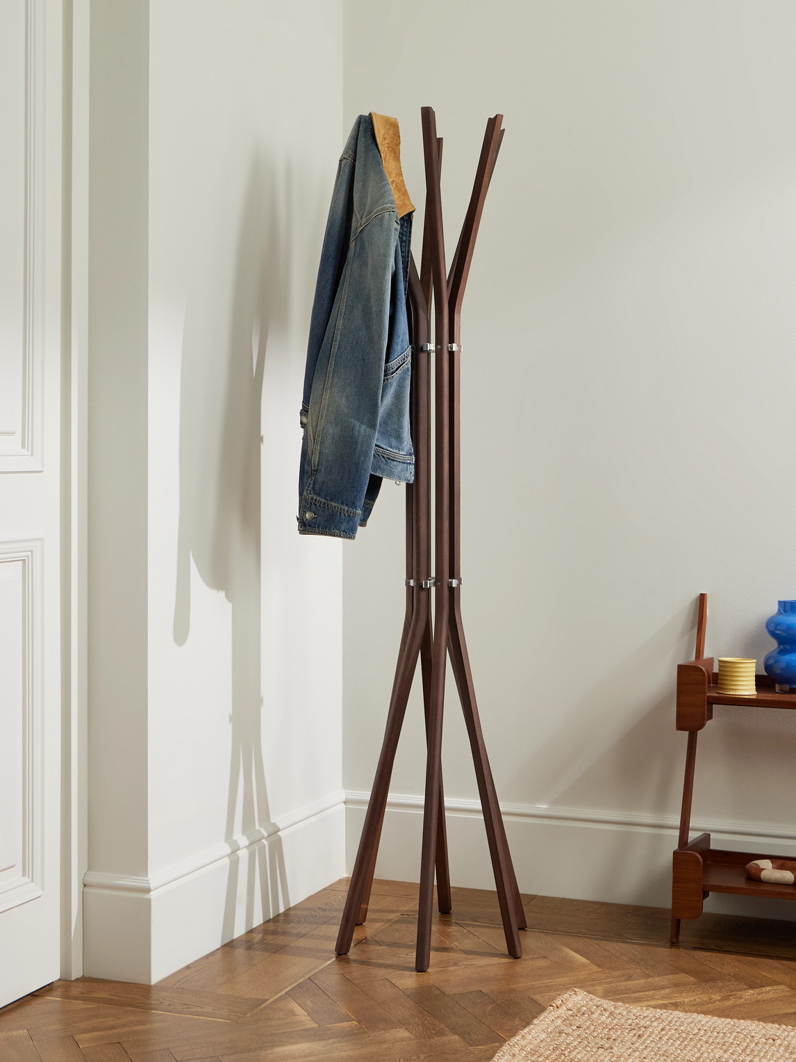 Pirouette Walnut and Aluminium Coat Stand — 2