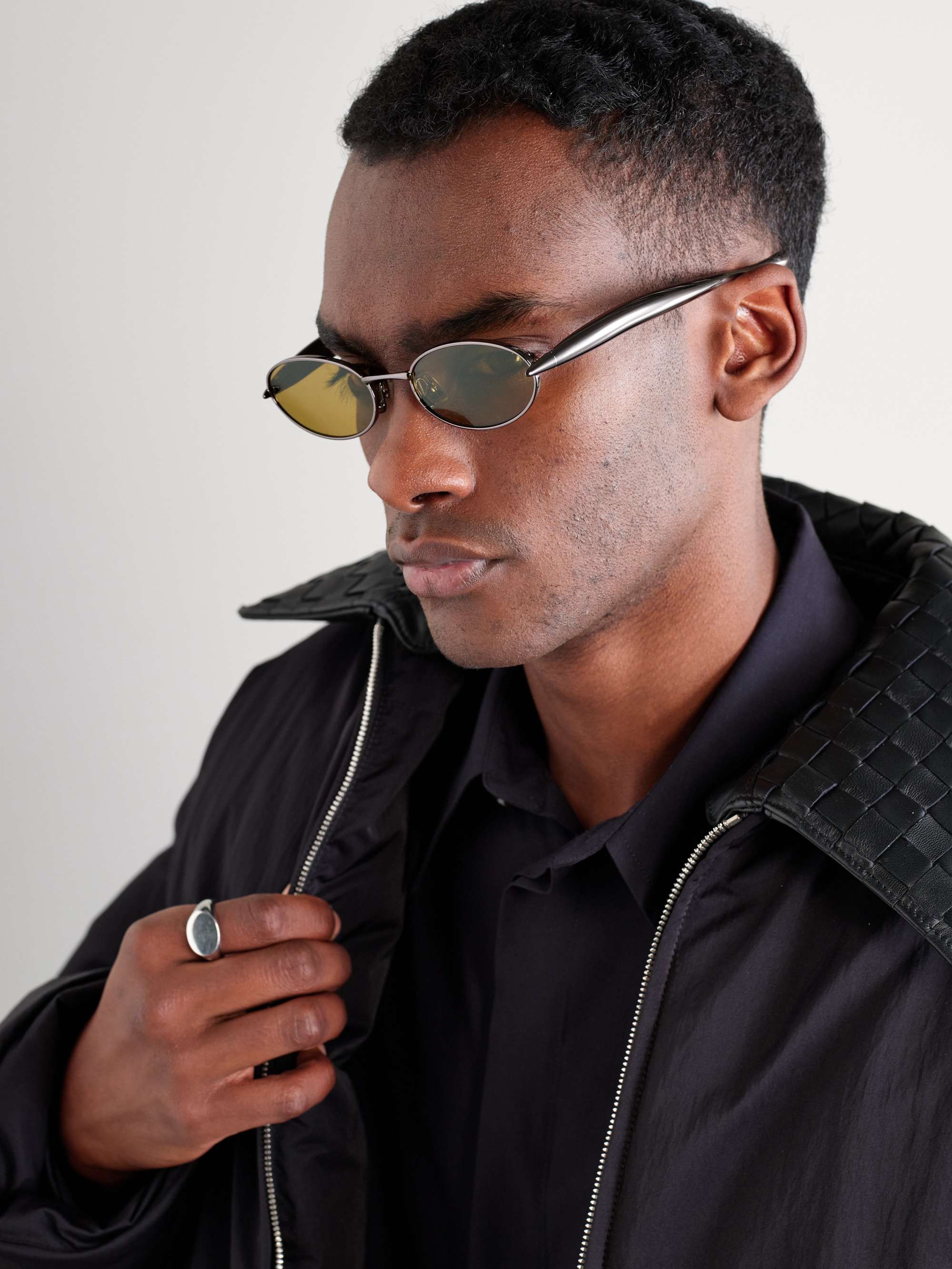 Bottega Veneta Bold Ribbon 51MM Oval Sunglasses | Saks Fifth