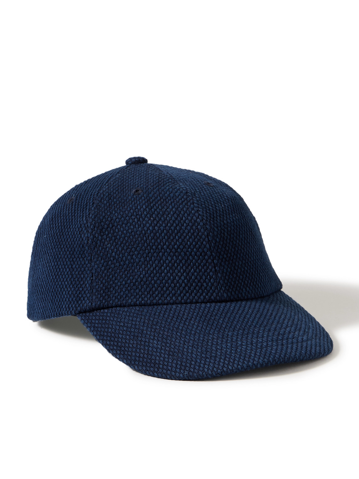 Blue Blue Japan Sashiko Cotton Baseball Cap In Blue