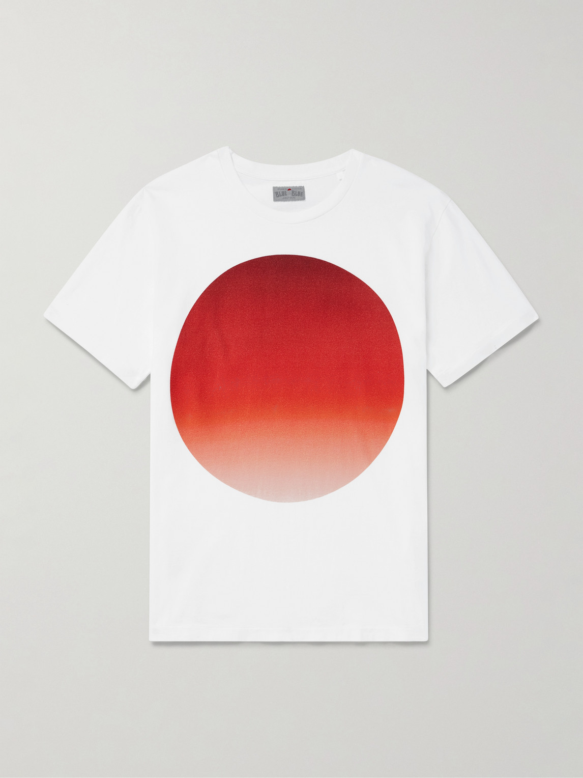 Blue Blue Japan Omaru Gradation Printed Cotton-jersey T-shirt In White