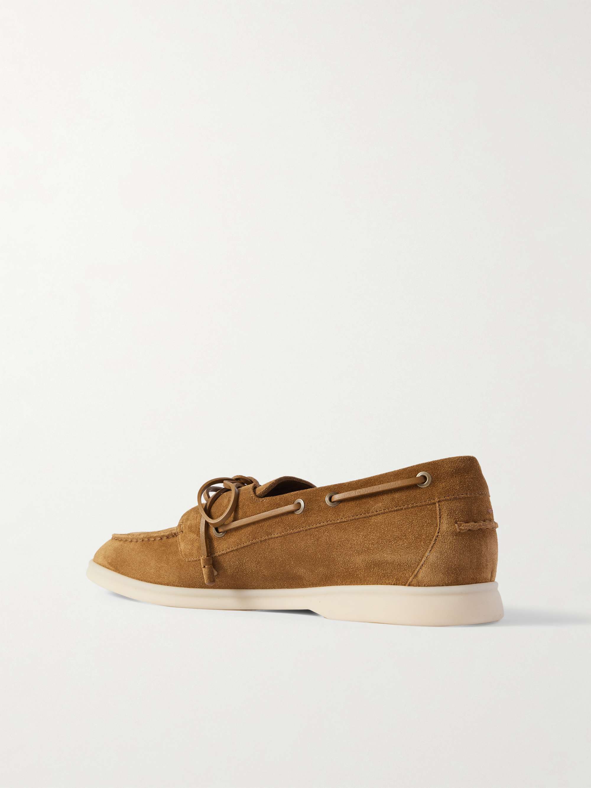 LORO PIANA Sea-Sail Walk Suede Boat Shoes