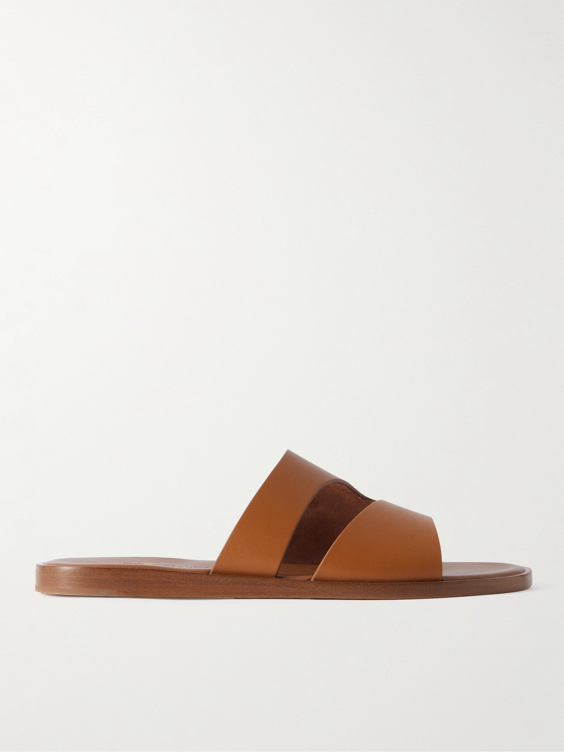 Loro Piana Pilat Plain Walk Cutout Leather Sandals - Men