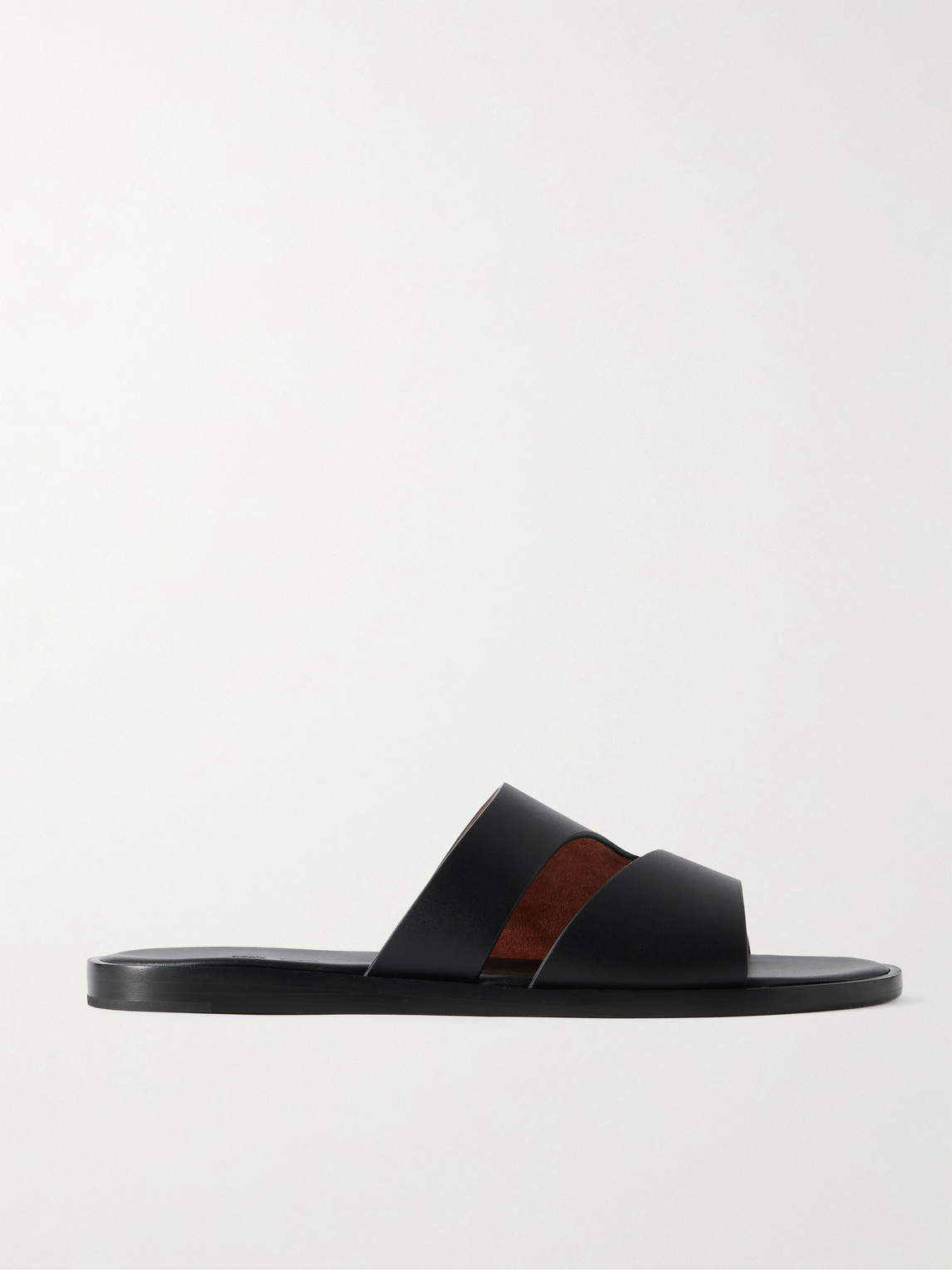Loro Piana Pilat Plain Walk Cutout Leather Sandals - Men