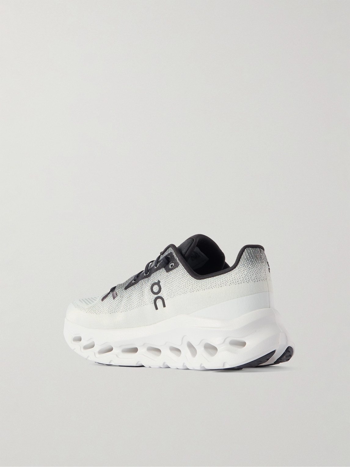 Shop On Cloudtilt Stretch-knit Sneakers In White