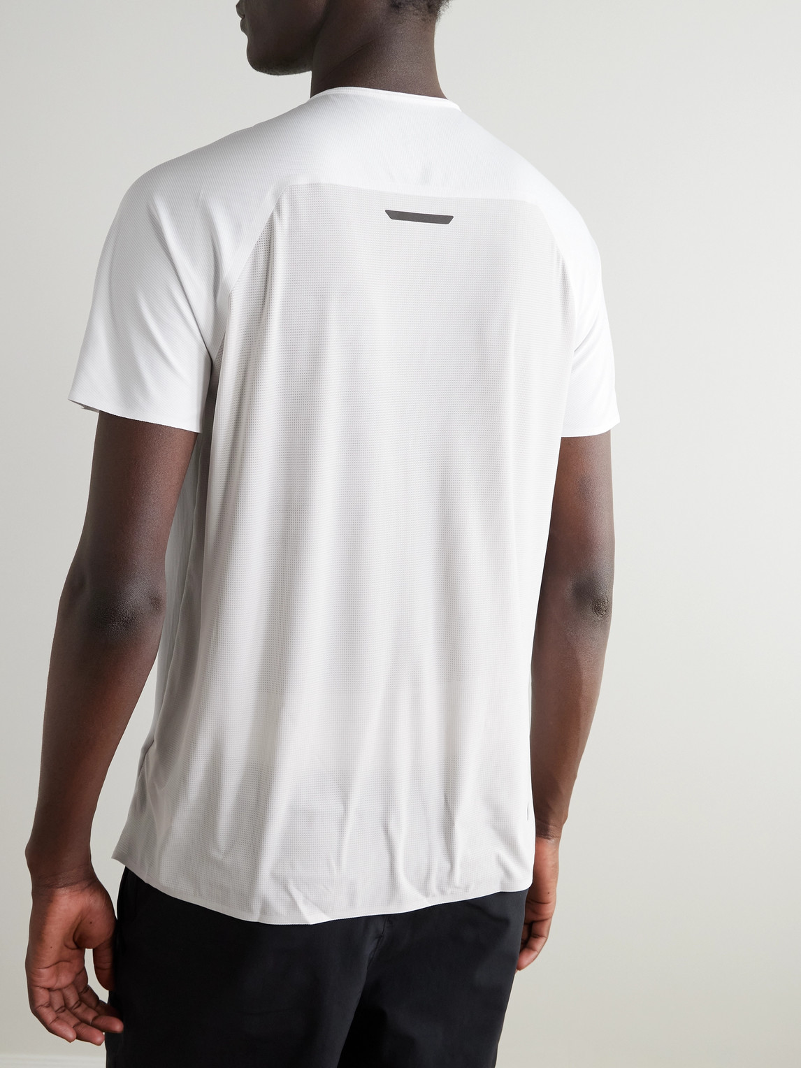 On Court Stretch Recycled-jersey T-shirt In White